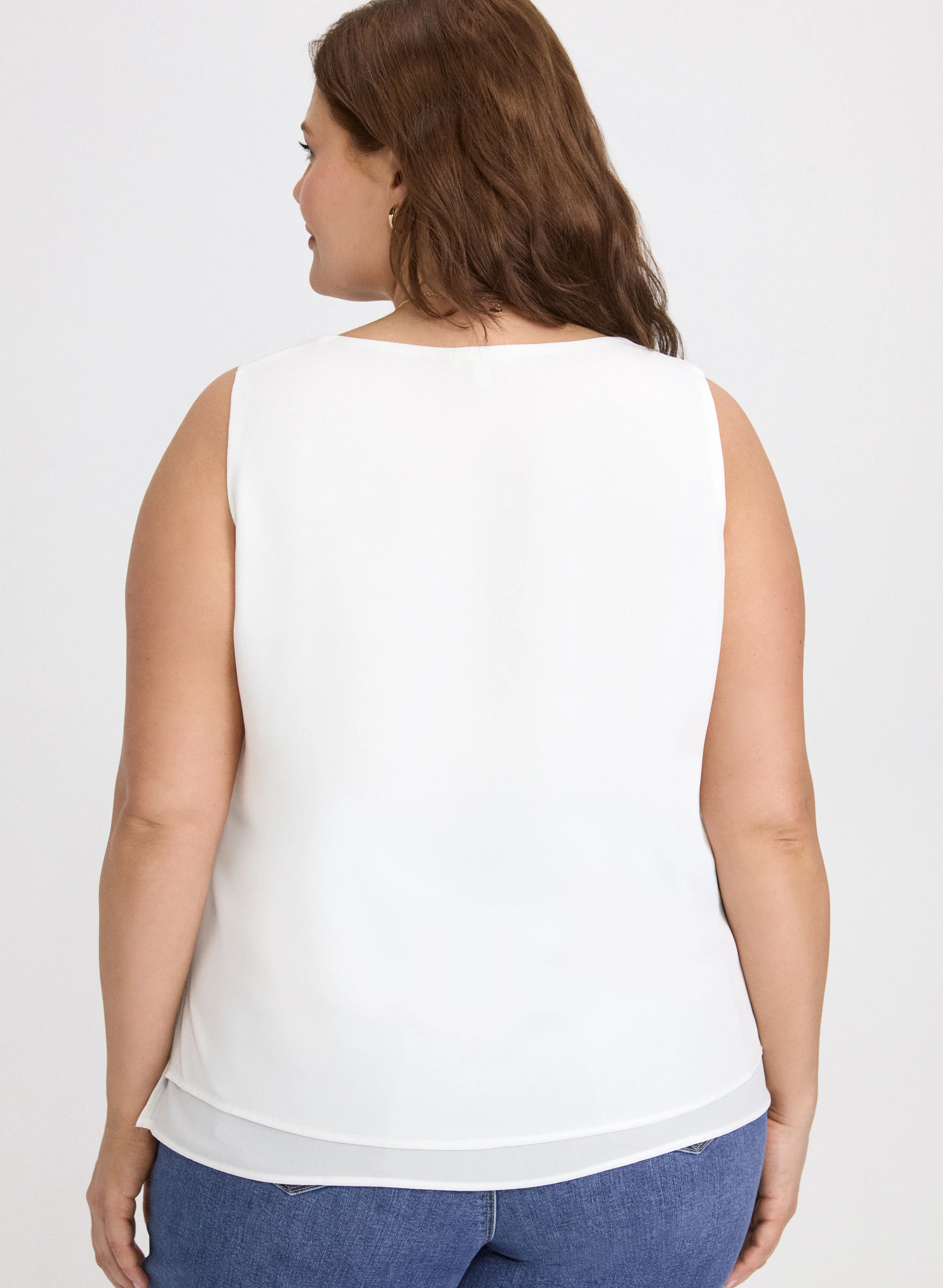 Layered Sleeveless Blouse - Image 6