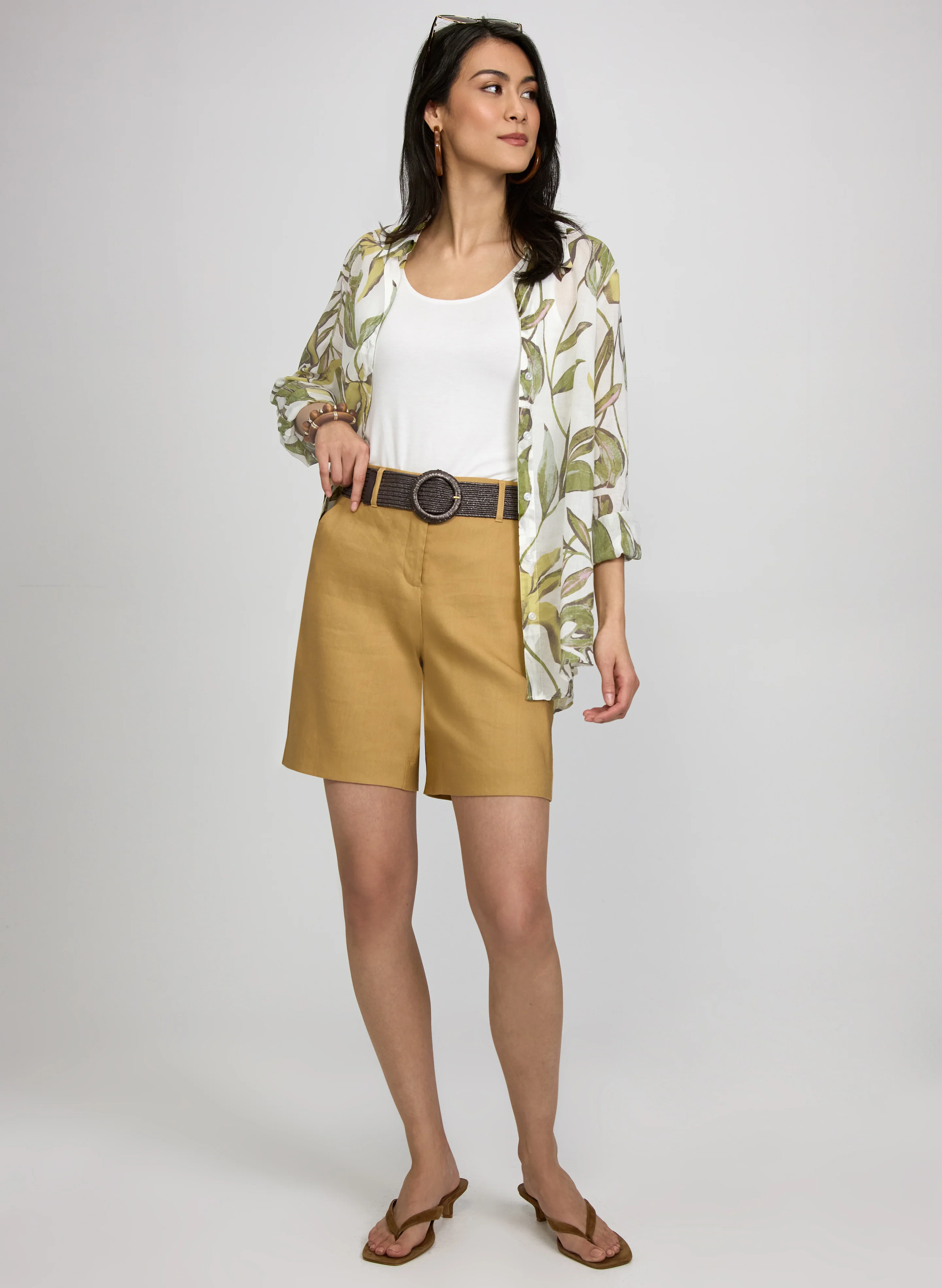 Leaf Button-Down Blouse - Image 3