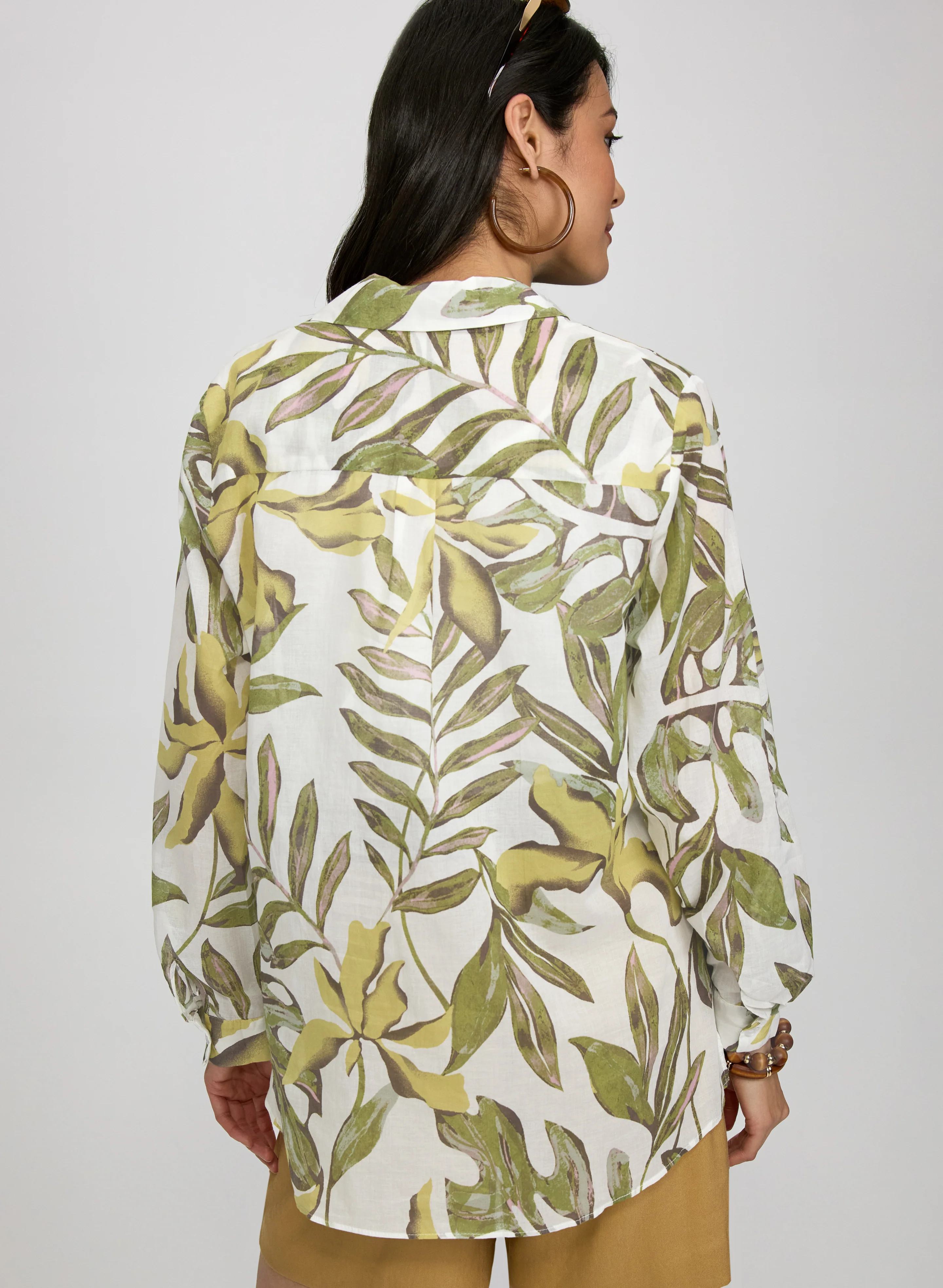 Leaf Button-Down Blouse - Image 4