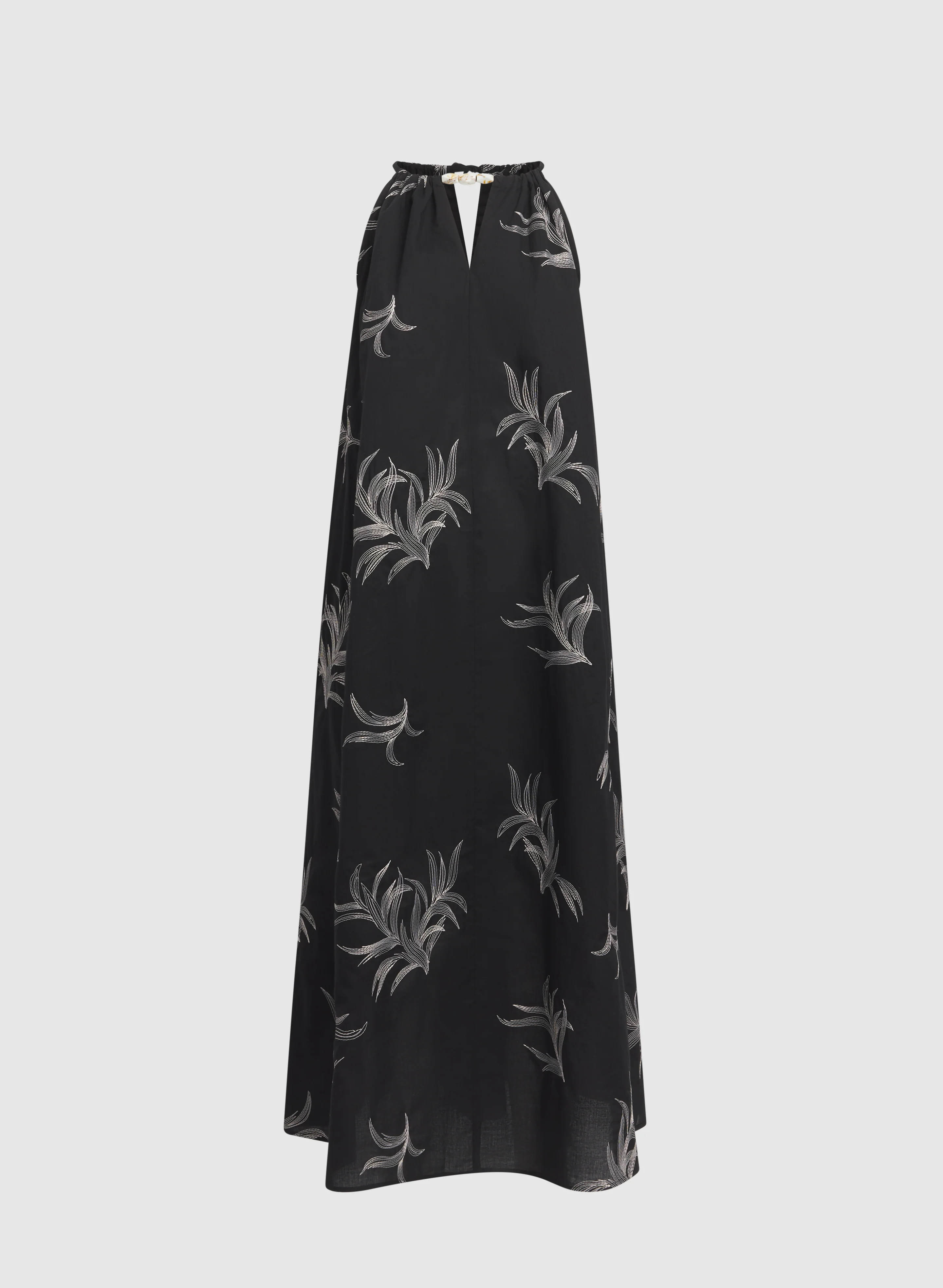 Leaf Embroidered Maxi Dress - Image 9