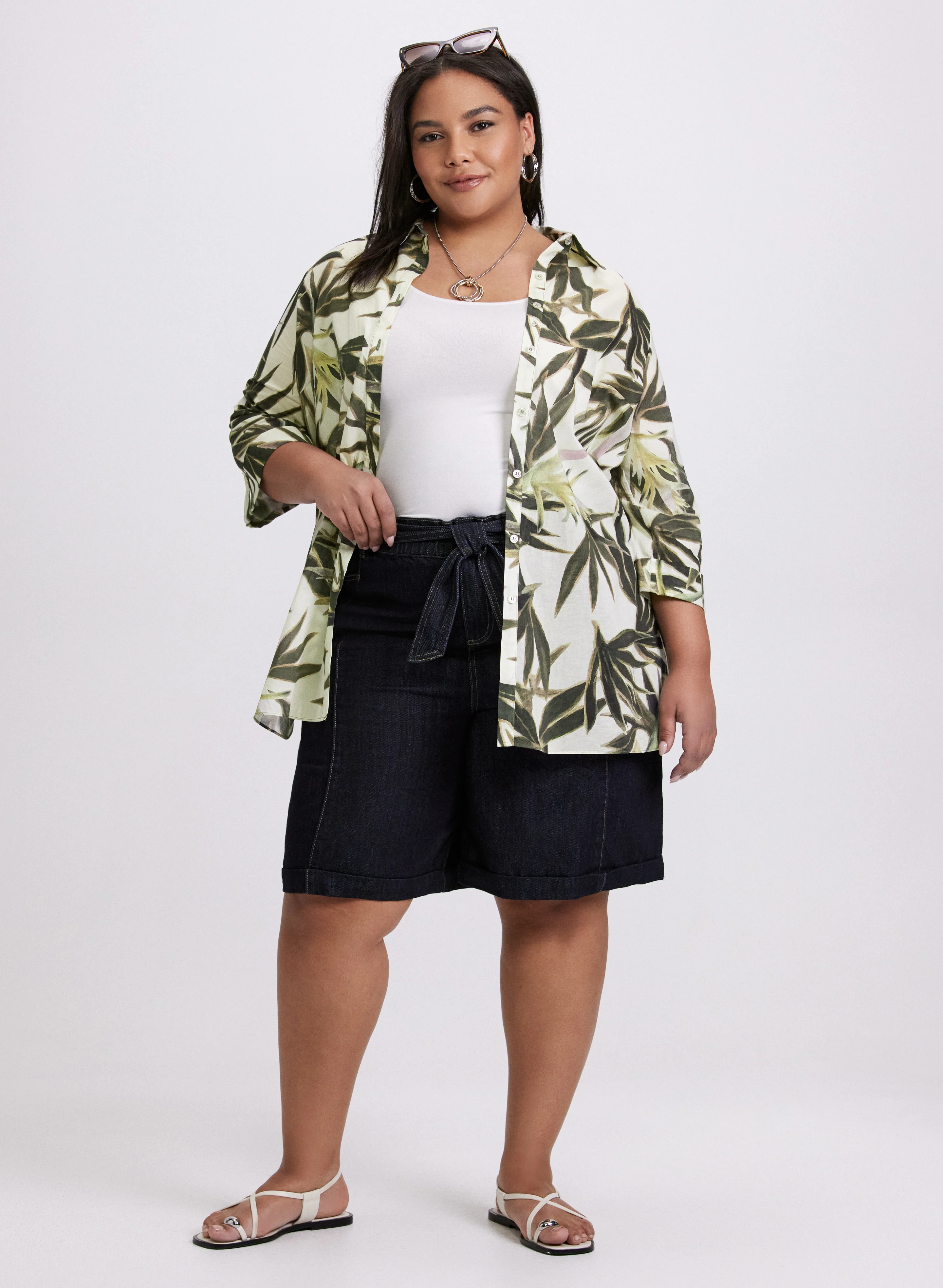Leaf Print Blouse - Image 8