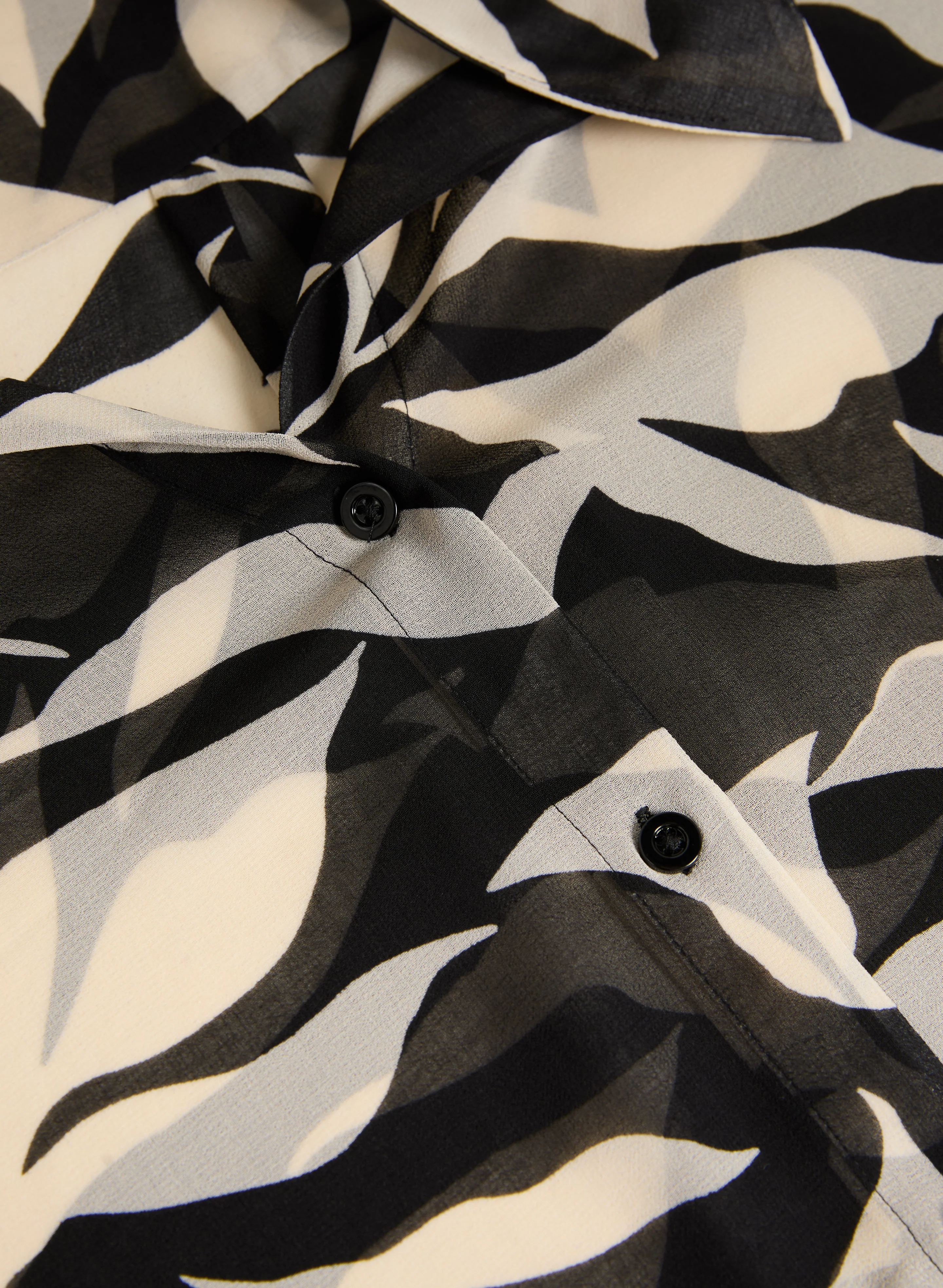 Leaf Print Tunic Blouse - Image 6