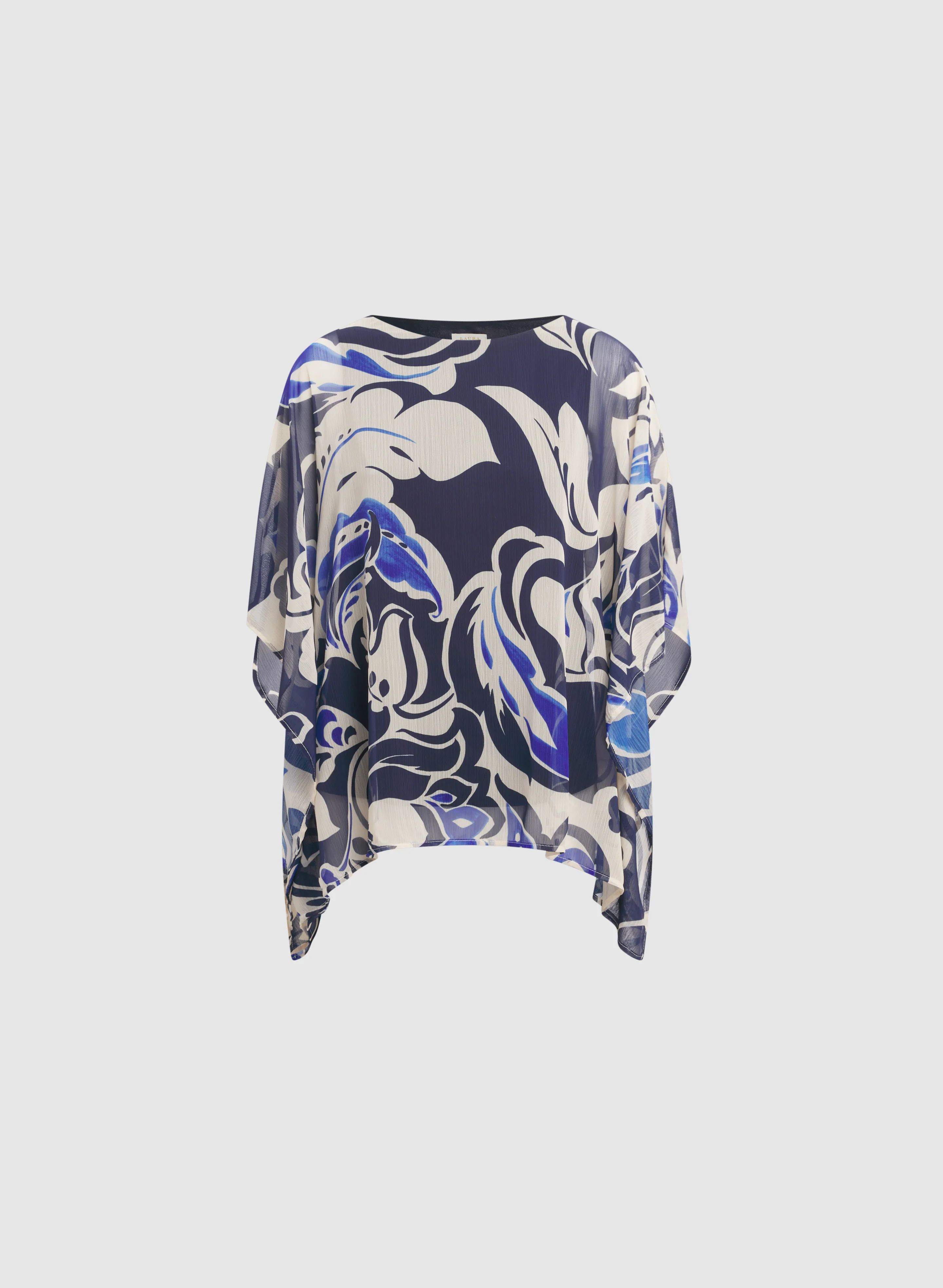 Leaf Print Chiffon Blouse - Image 6