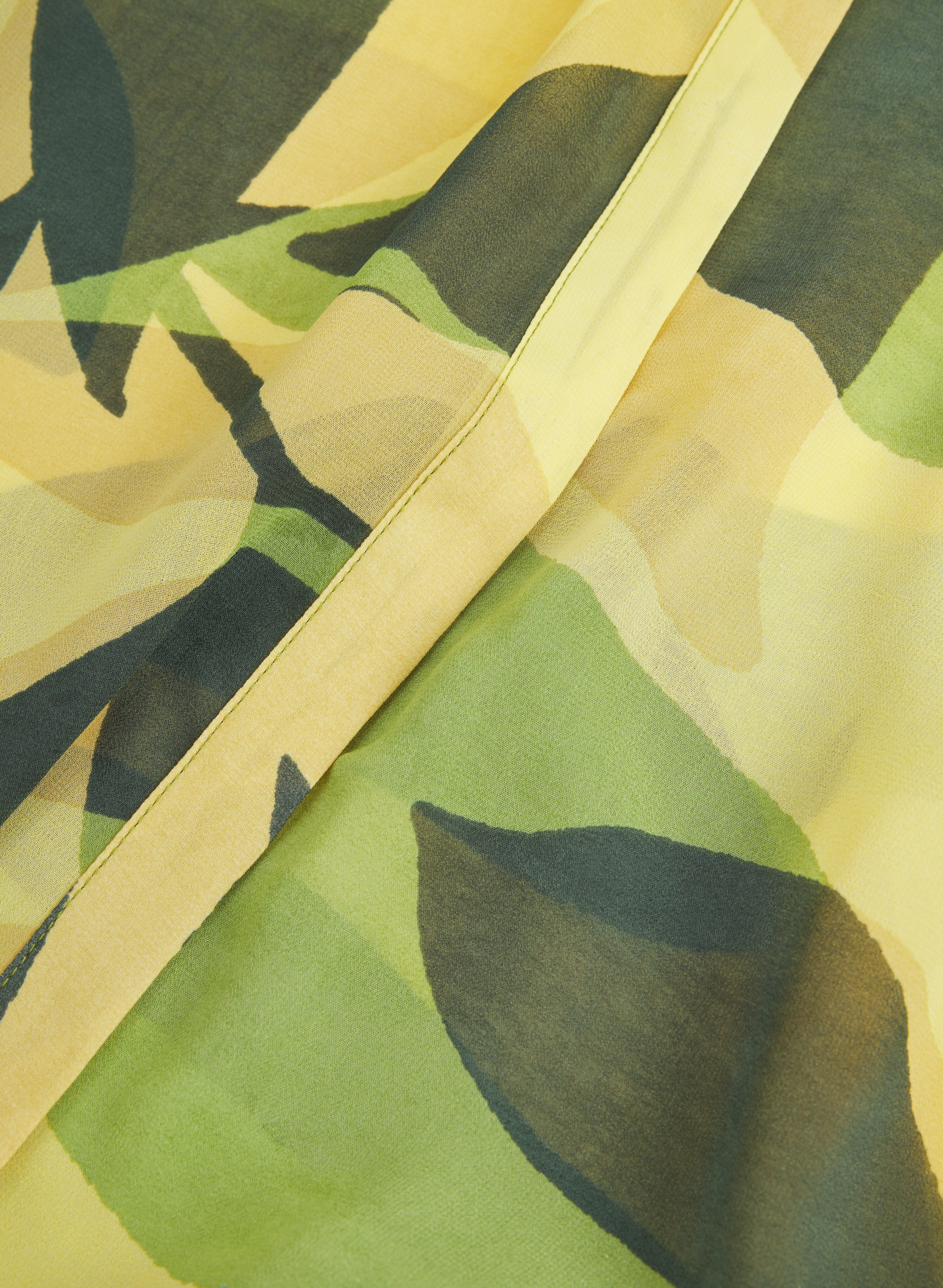 Leaf Print Chiffon Tunic - Image 7