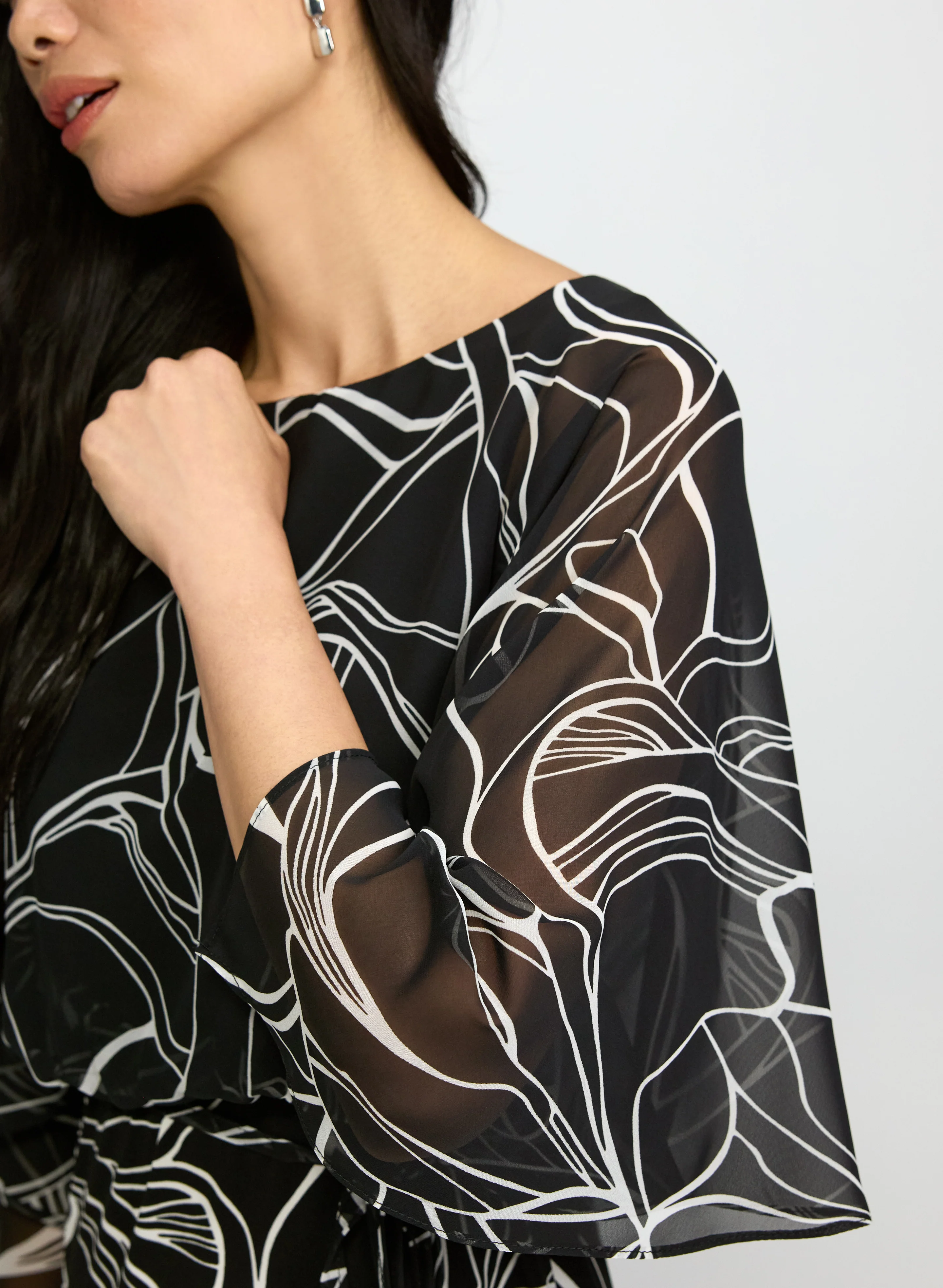 Leaf Print Dress - Image 4