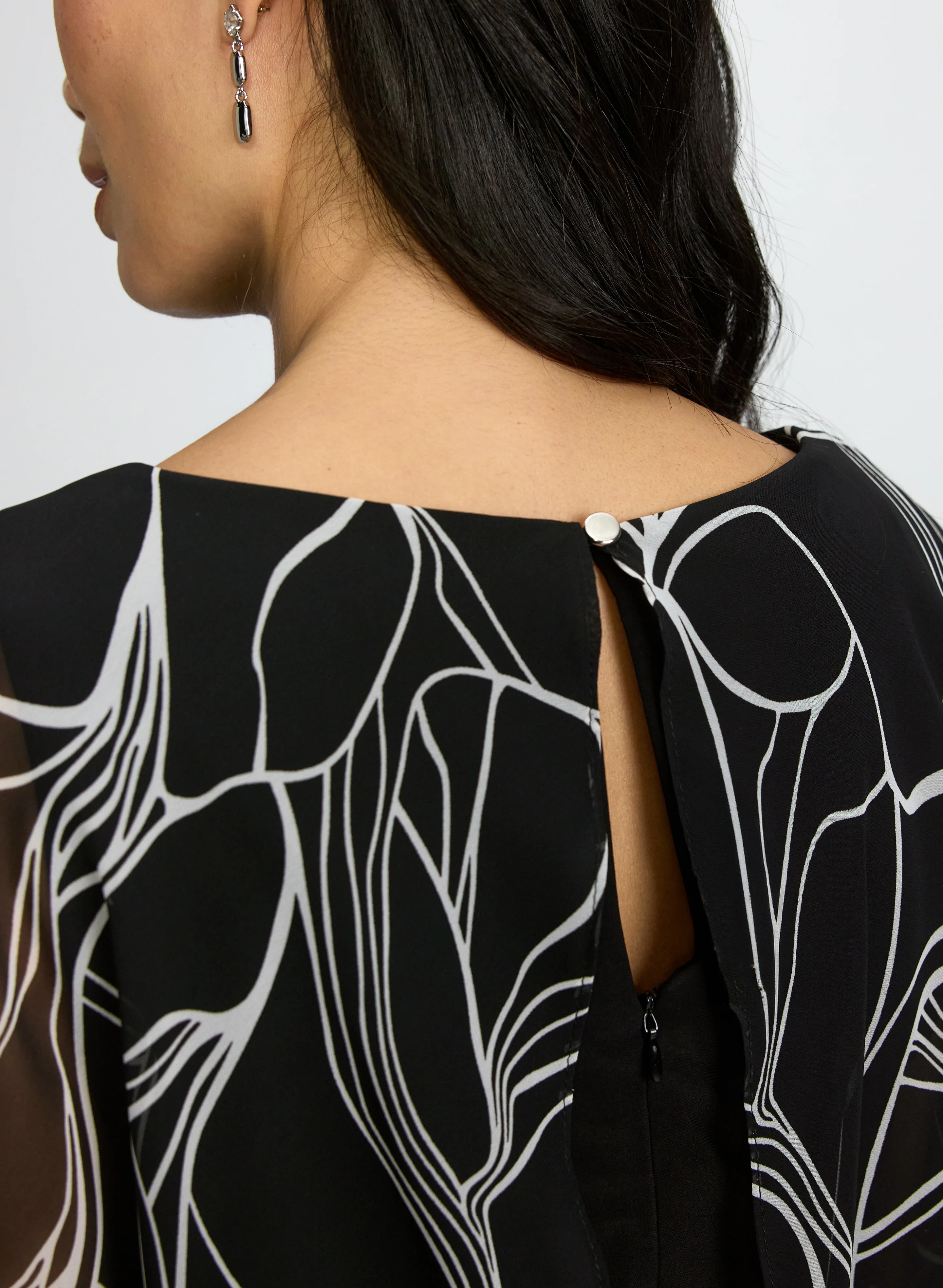 Leaf Print Dress - Image 7