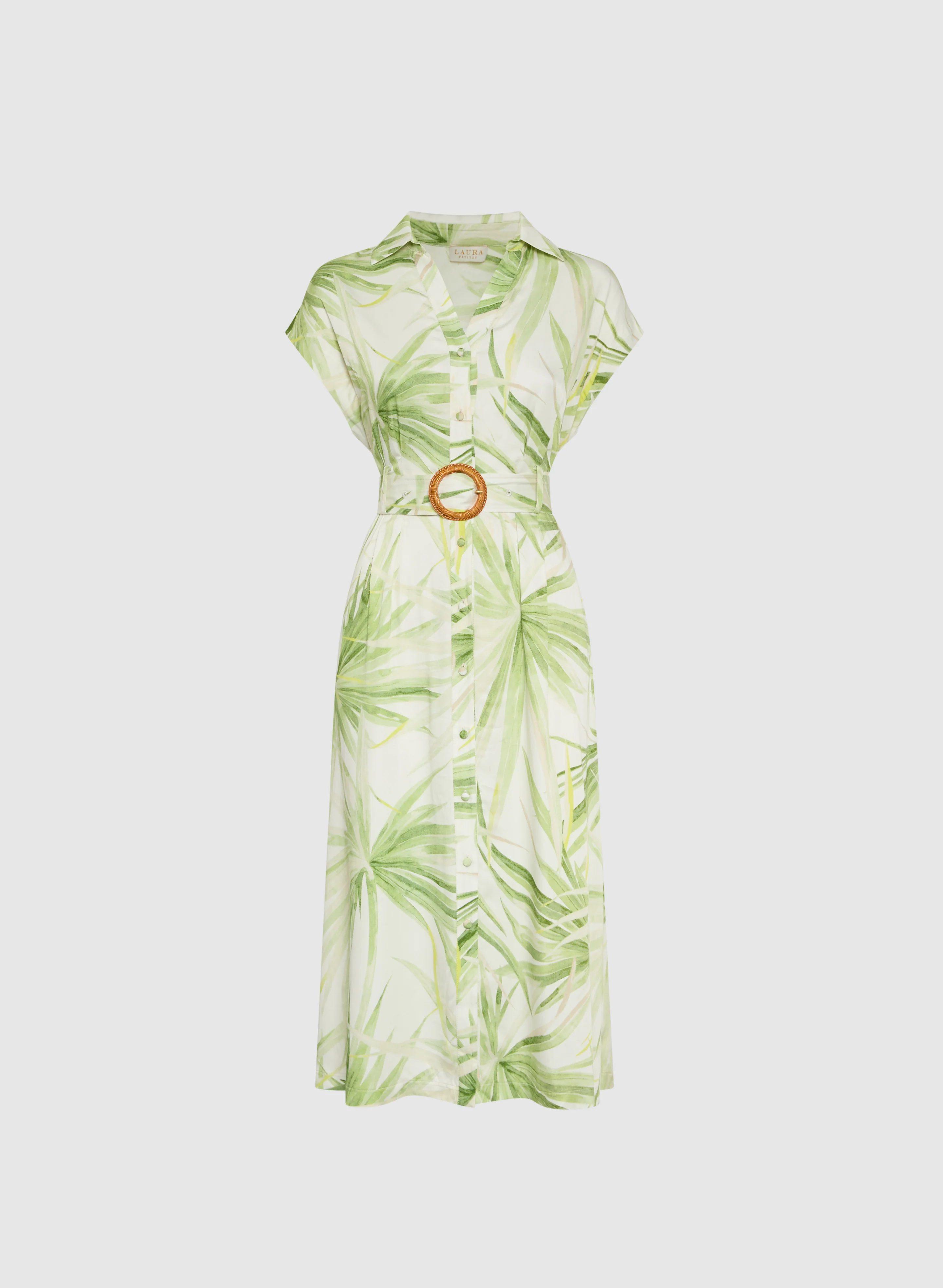 Leaf Print Dress - Image 7