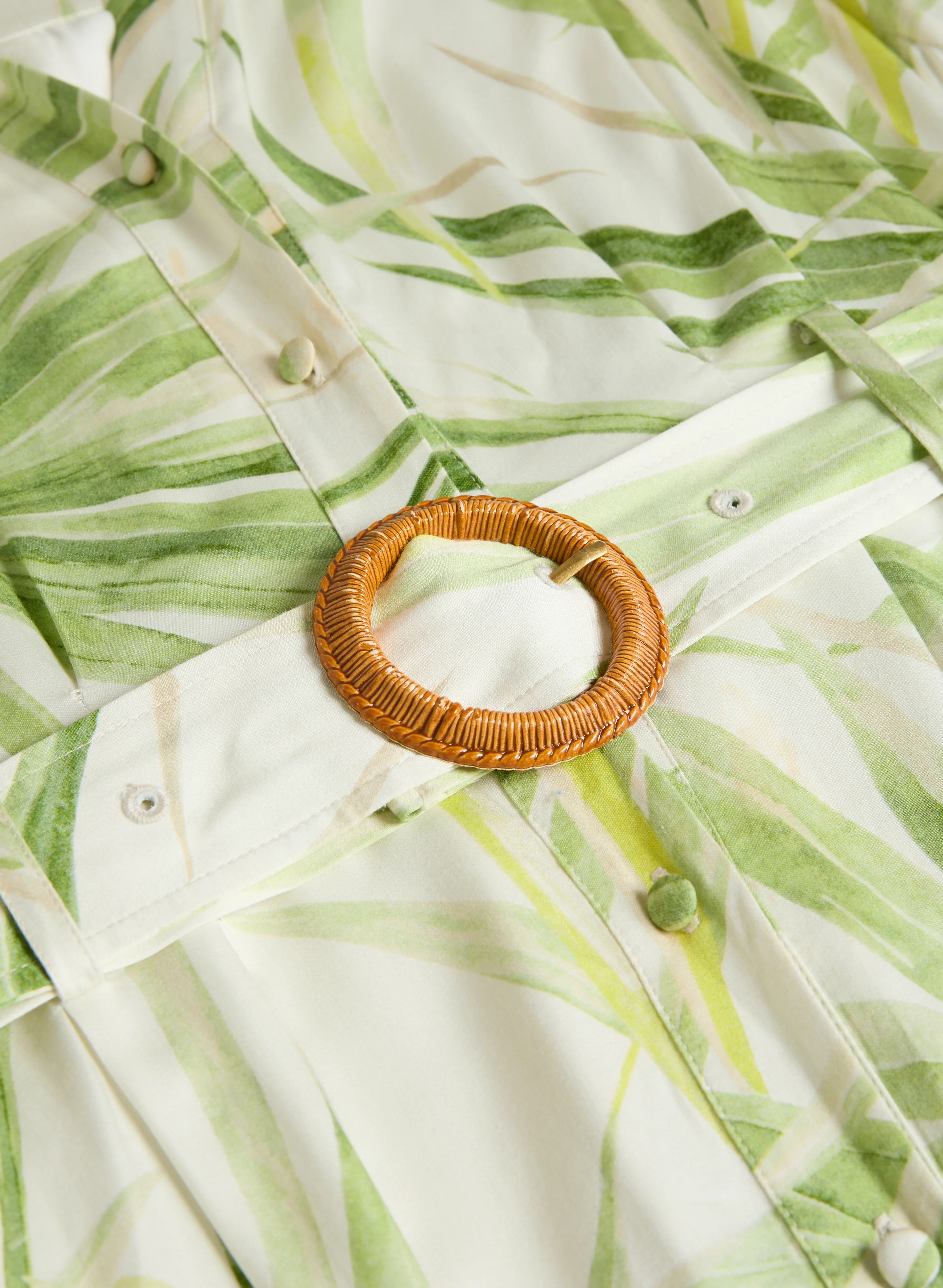 Leaf Print Dress - Image 8