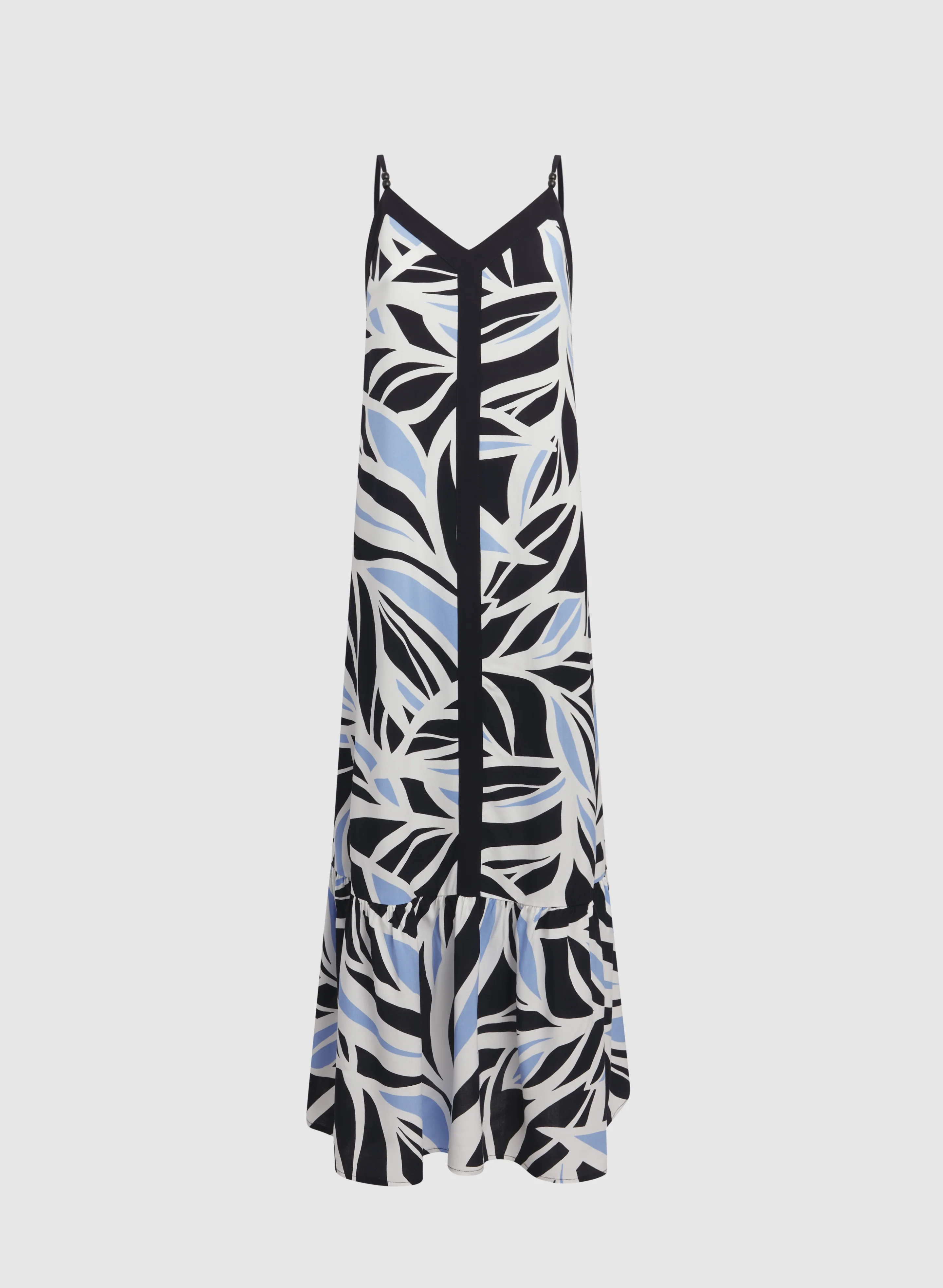 Leaf Print Maxi Dress - Image 6