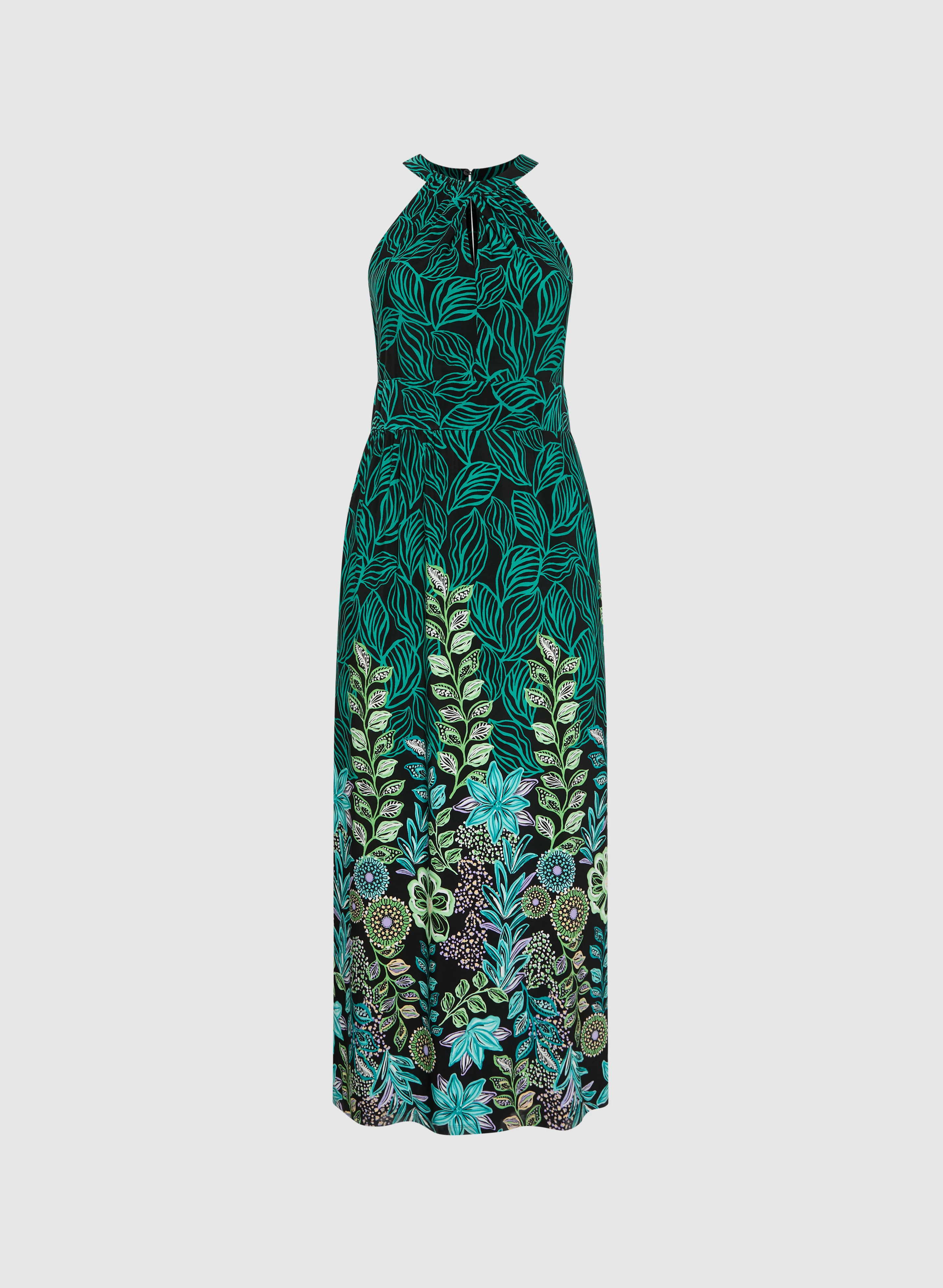 Leaf Print Maxi Dress - Image 5