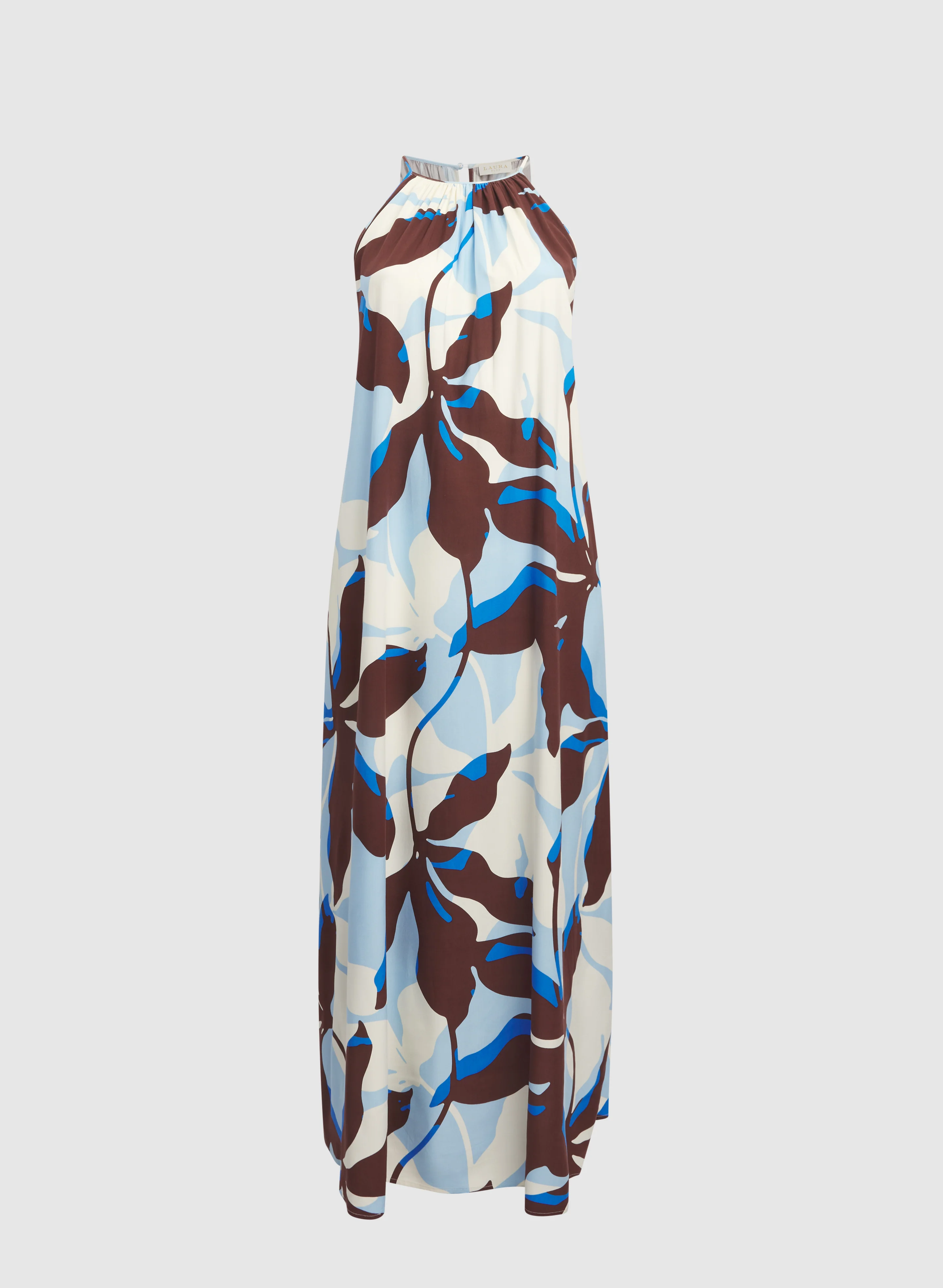 Leaf Print Maxi Dress - Image 5
