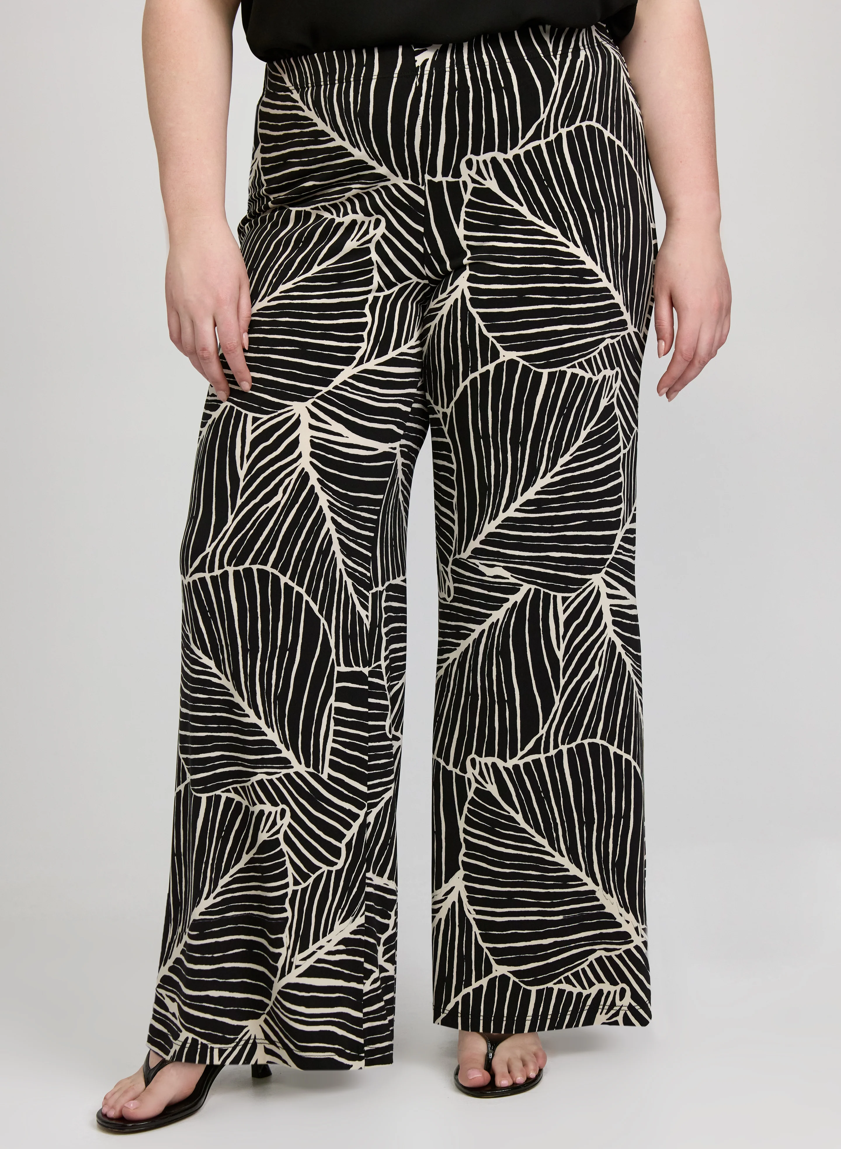 Leaf Print Pants