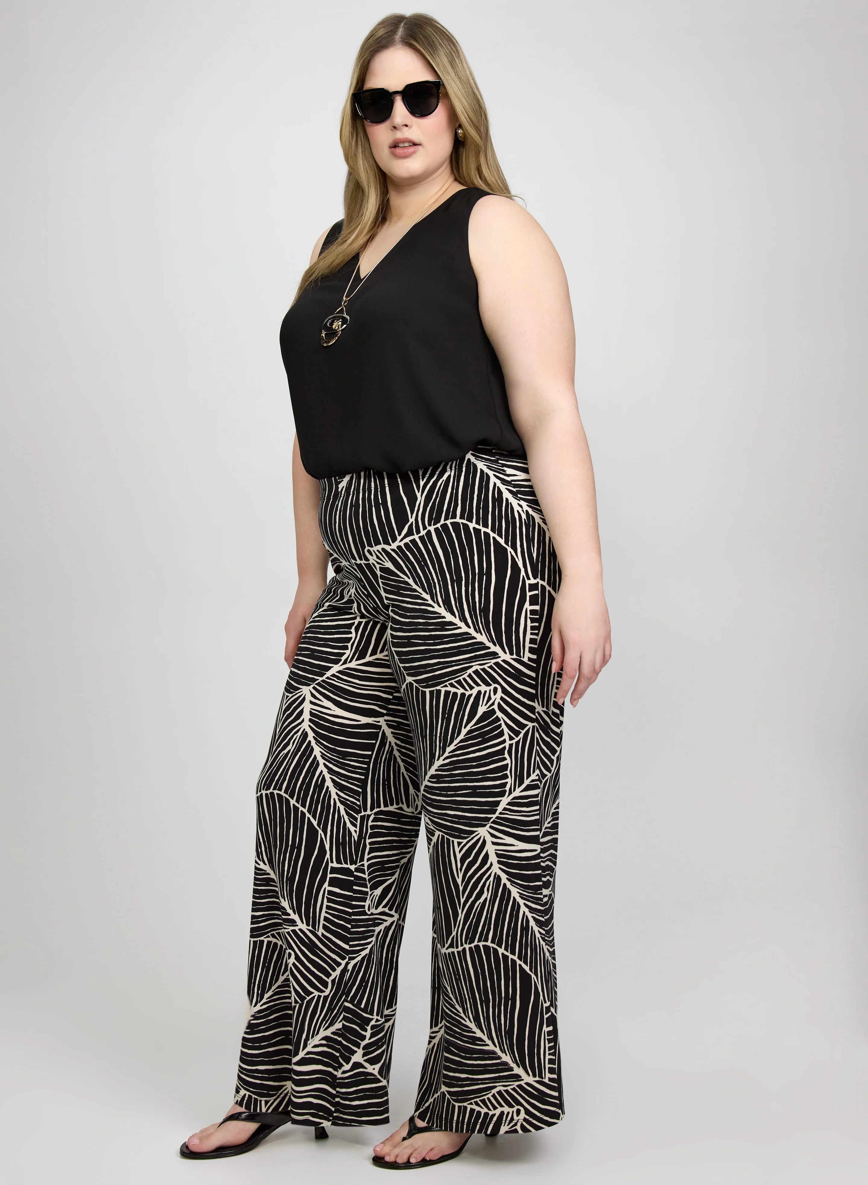 Leaf Print Pants - Image 5