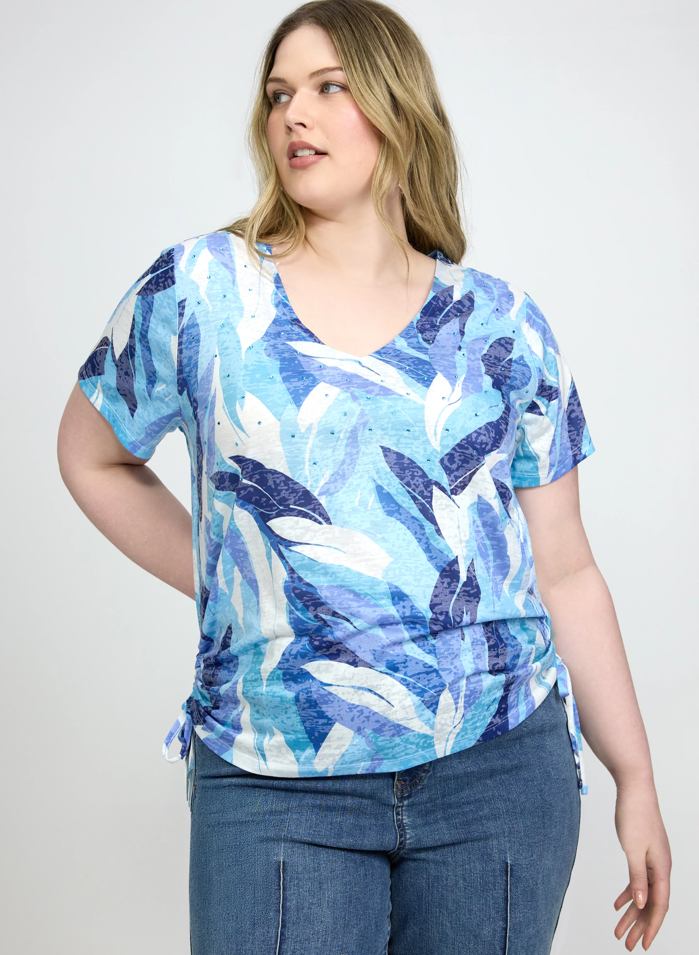 Leaf Print T-Shirt