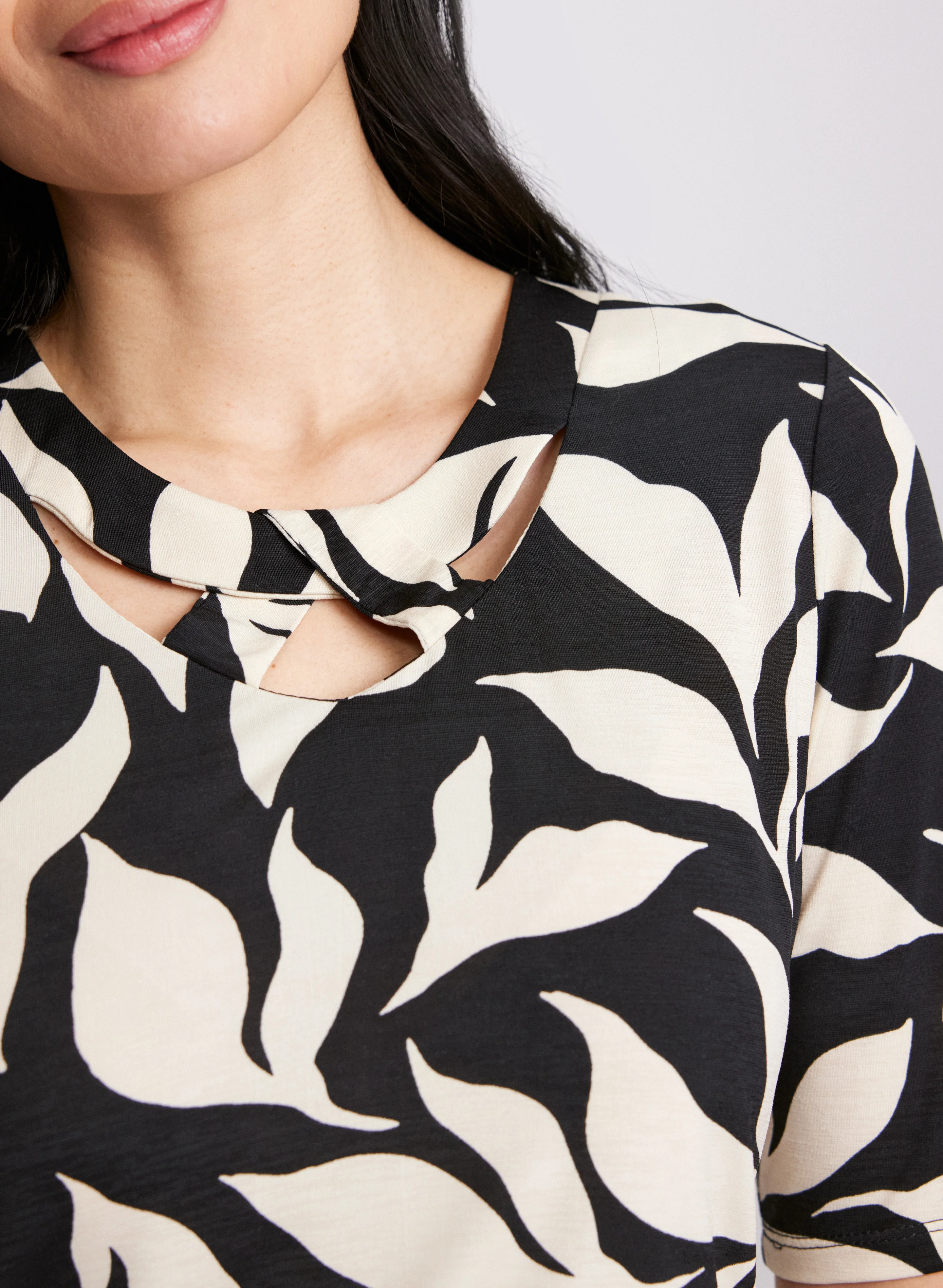 Leaf Print Top - Image 2