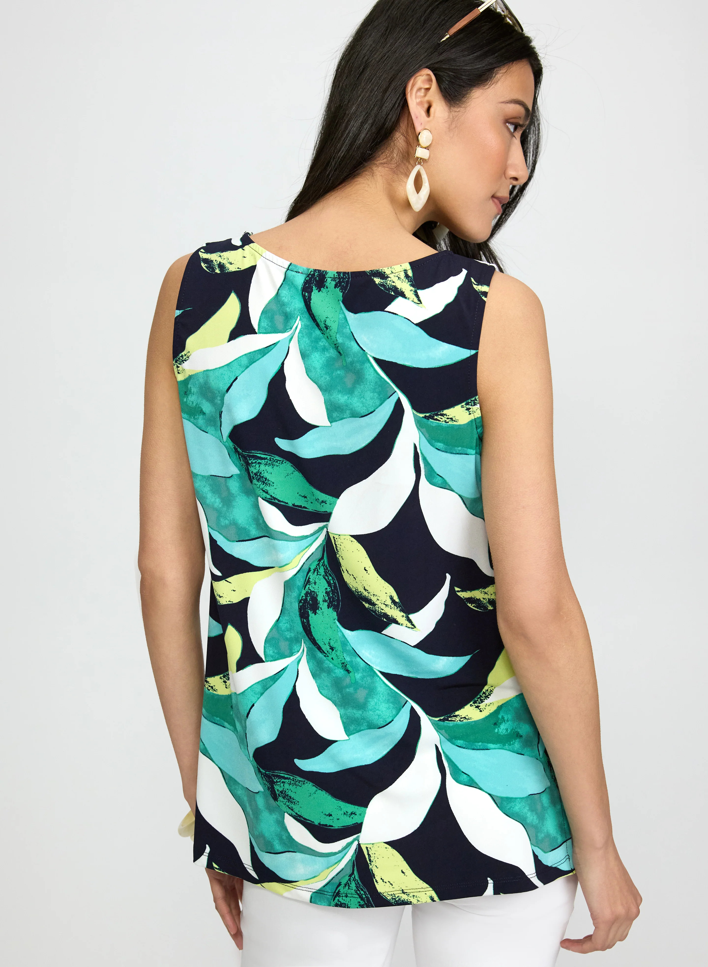 Leaf Print Top - Image 3