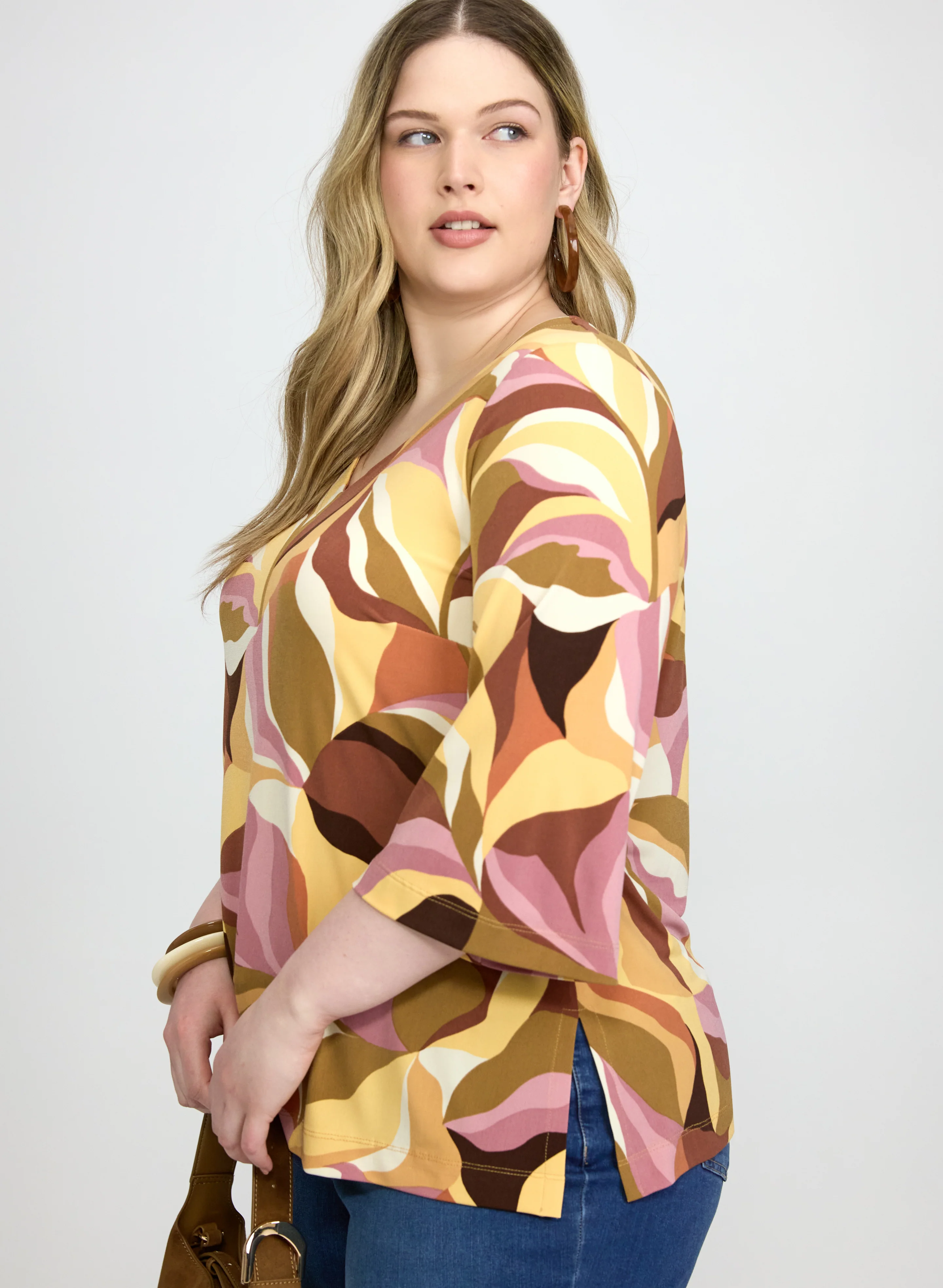 Leaf Print Top - Image 2