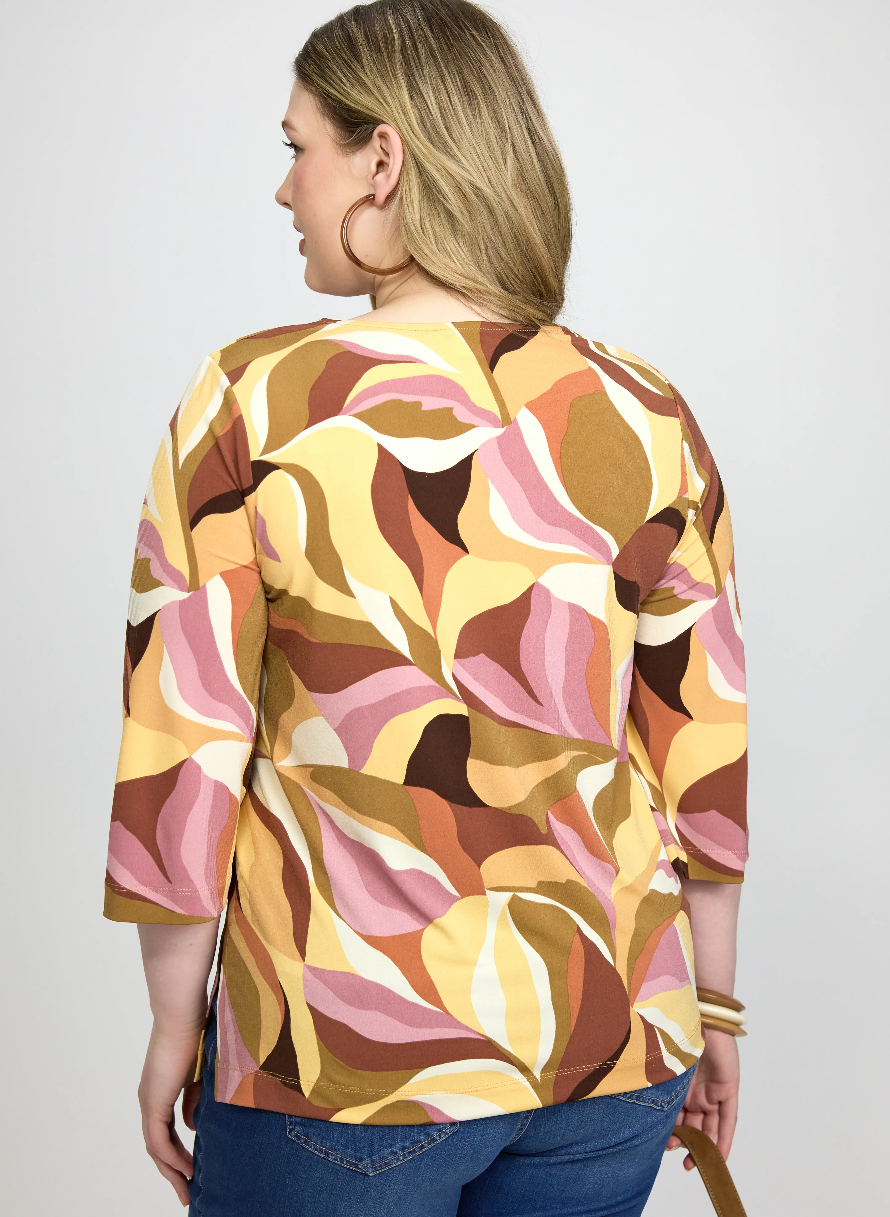 Leaf Print Top - Image 4