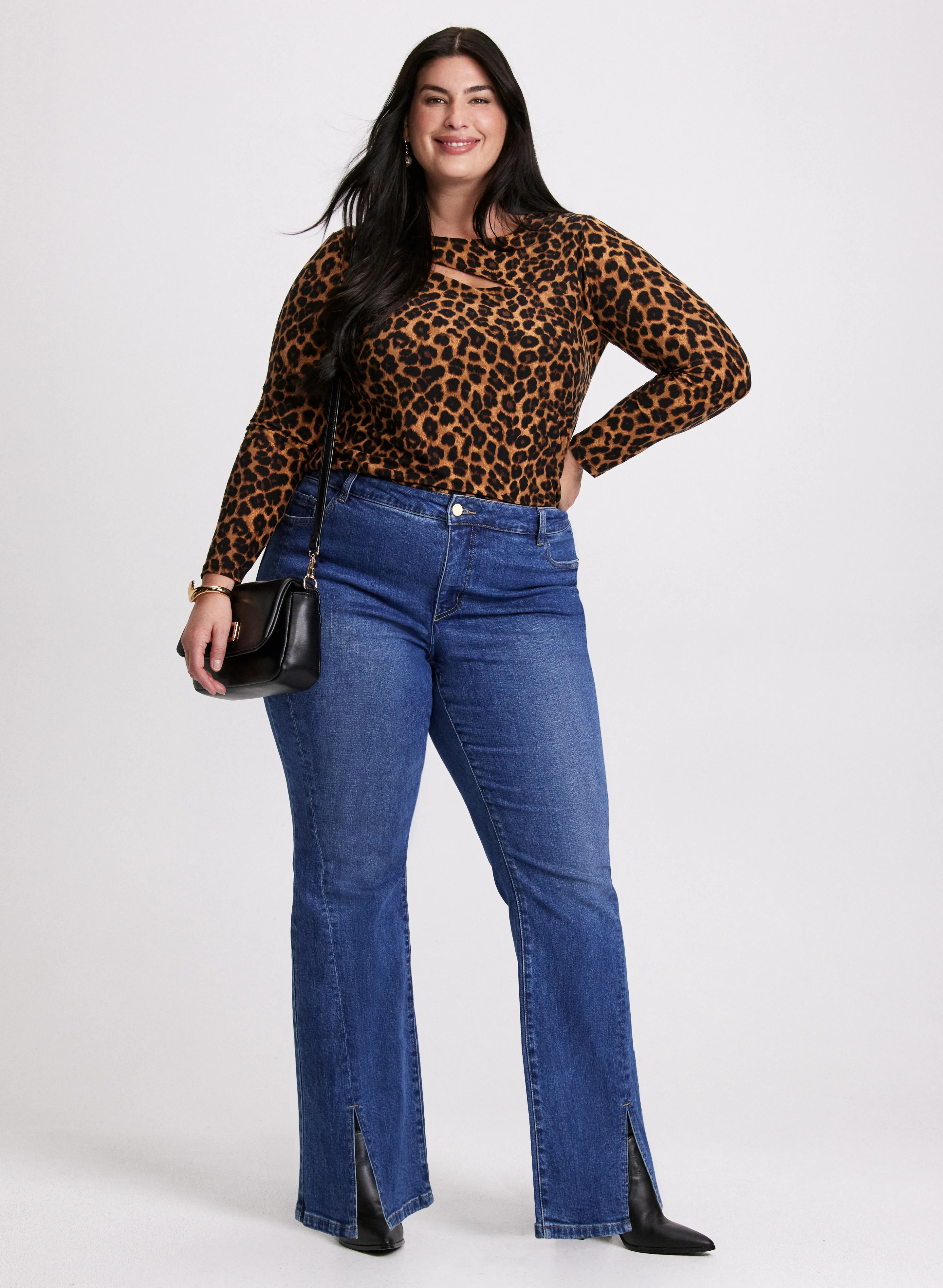Leopard Print Cut-Out Top - Image 2
