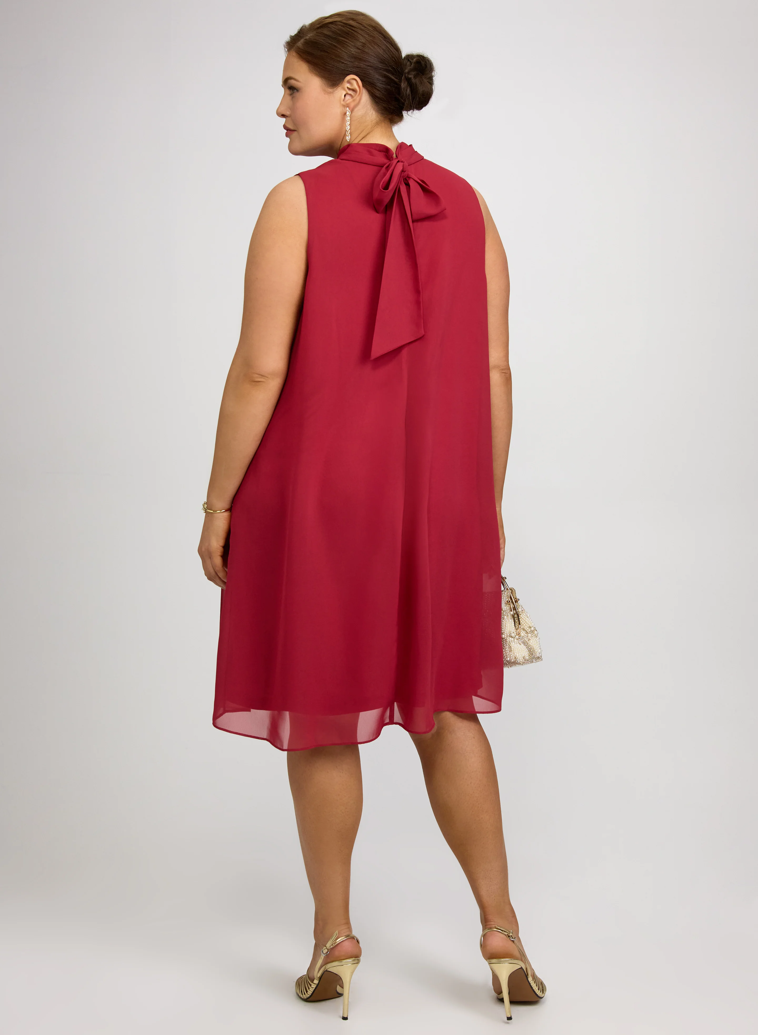 Lily Print Chiffon Dress - Image 3