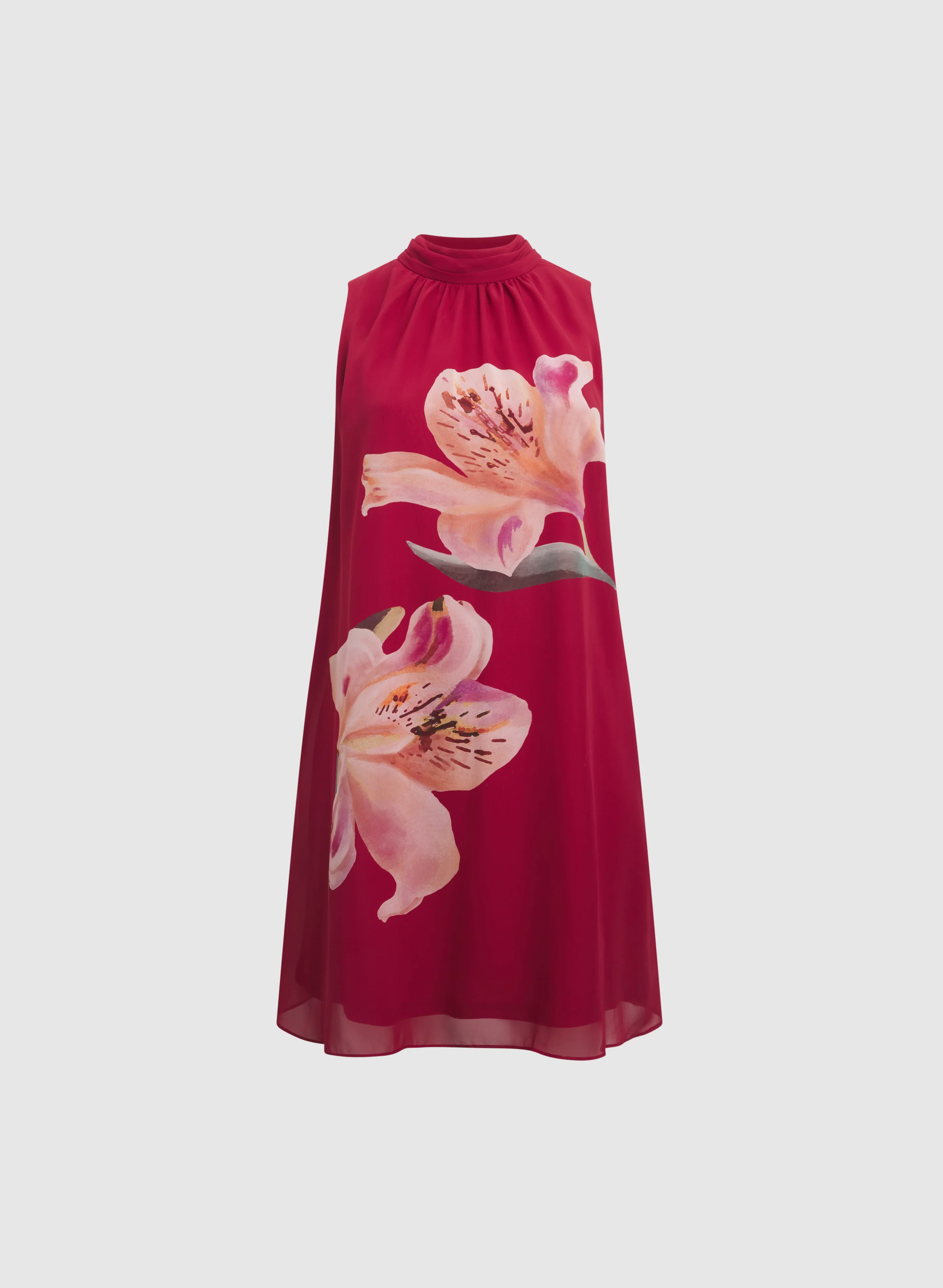Lily Print Chiffon Dress - Image 6