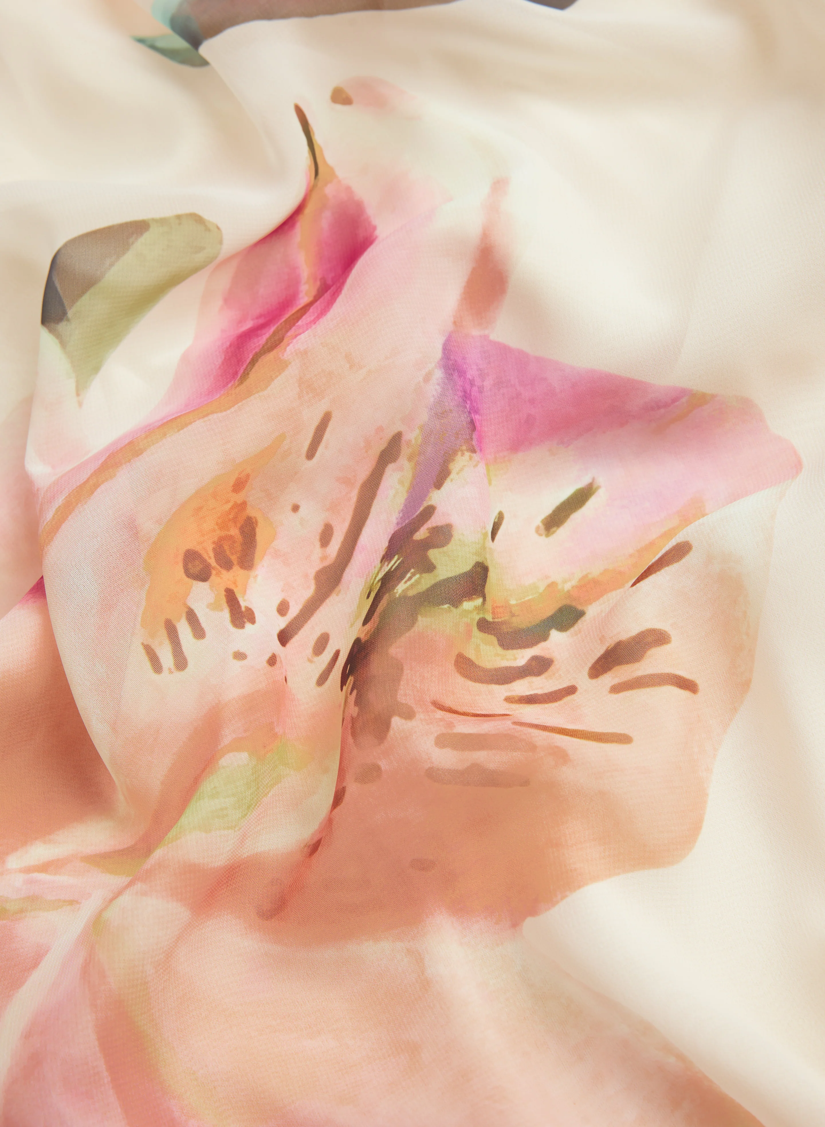 Lily Print Chiffon Dress - Image 7