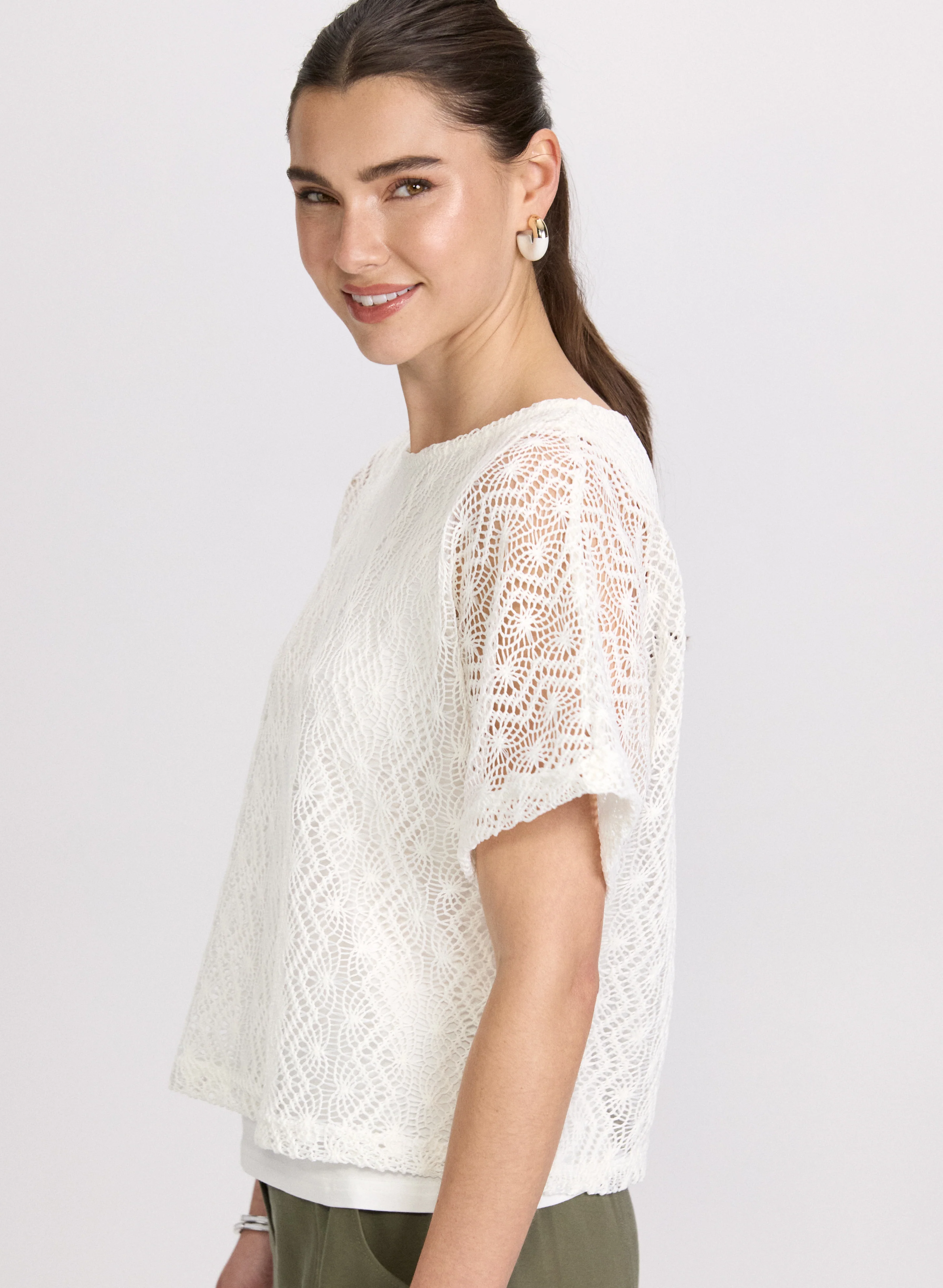 Lined Crochet Top - Image 2