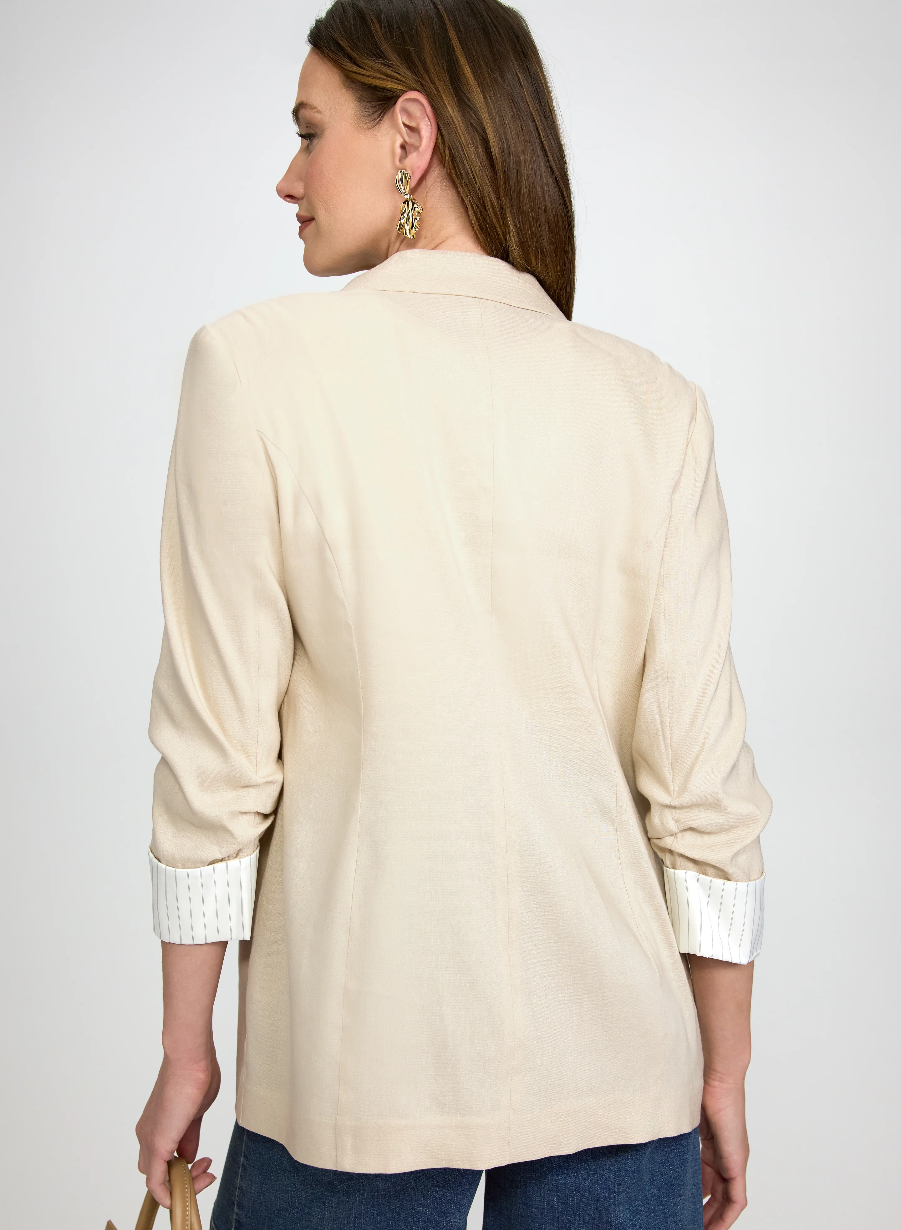 Linen-Blend Blazer - Image 4