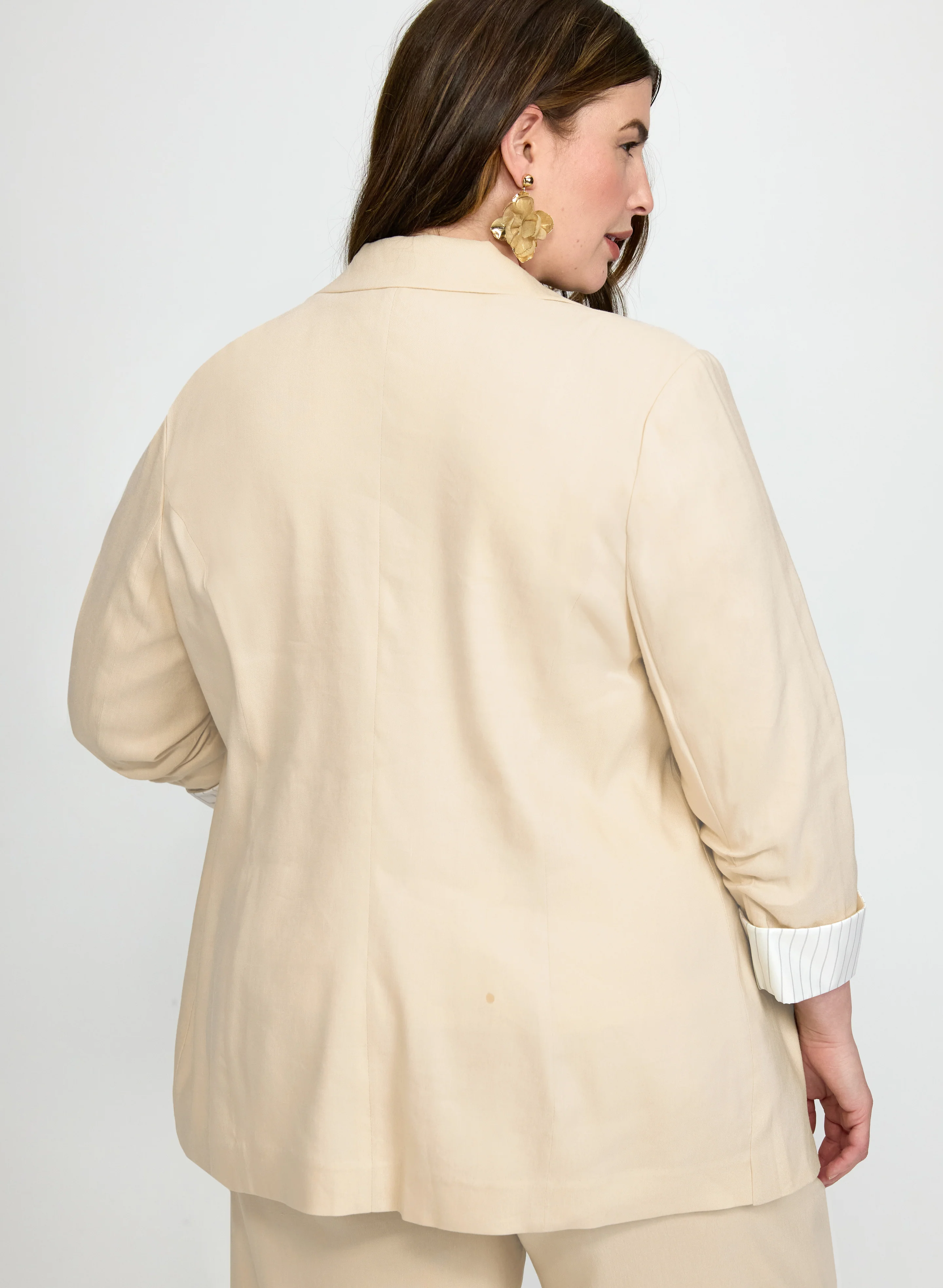 Linen-Blend Blazer - Image 4