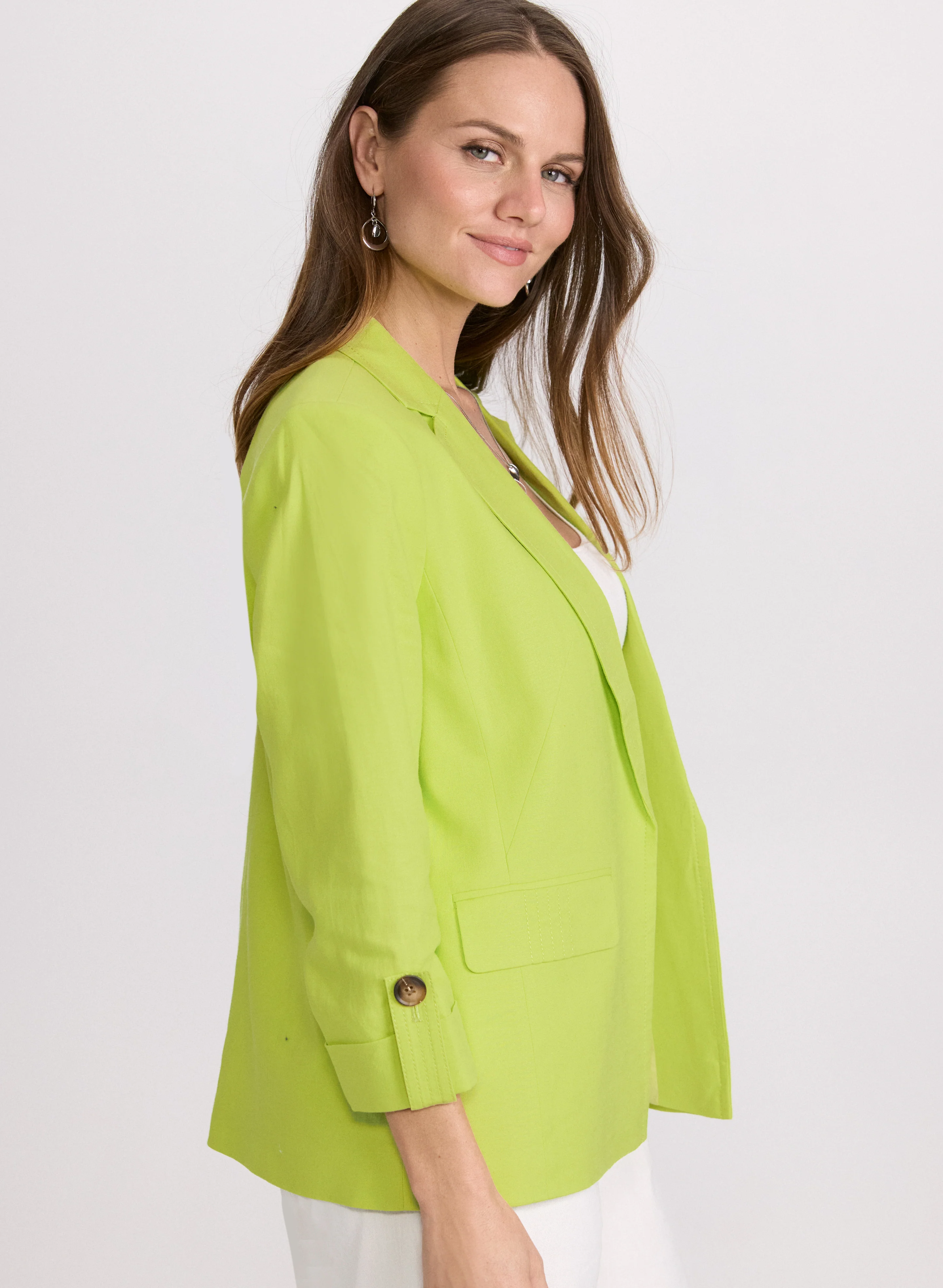 Linen-Blend Blazer - Image 4