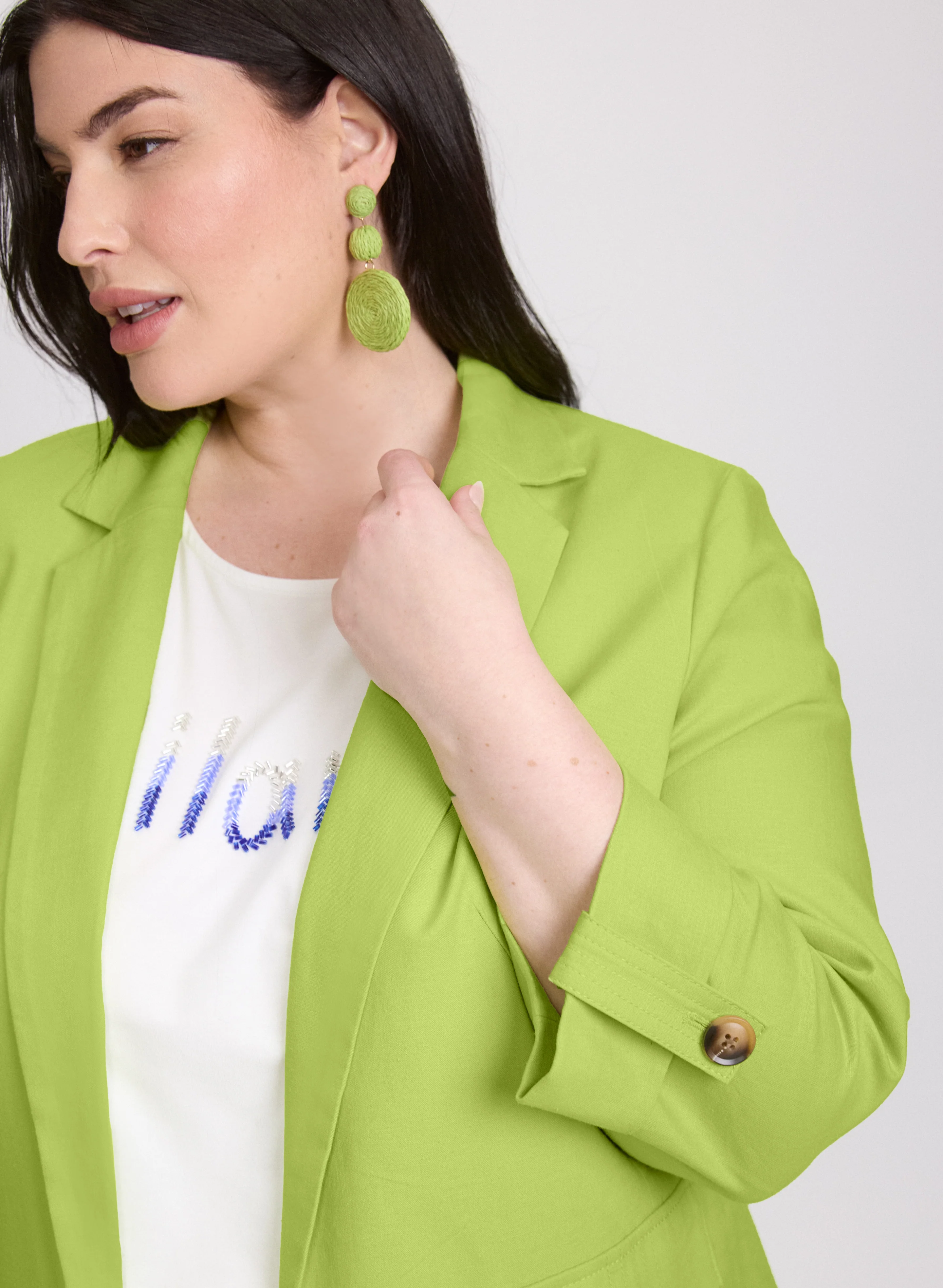 Linen-Blend Blazer - Image 5
