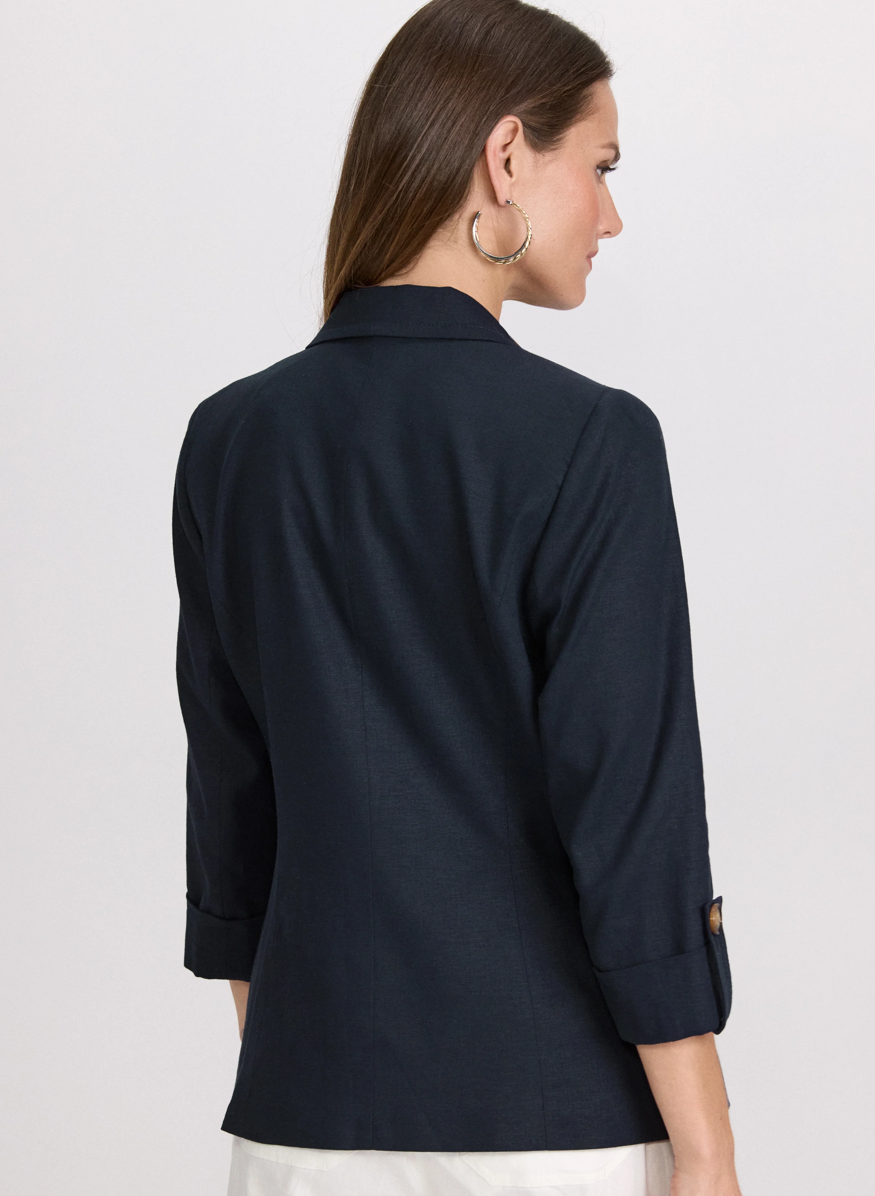 Linen-Blend Blazer - Image 5