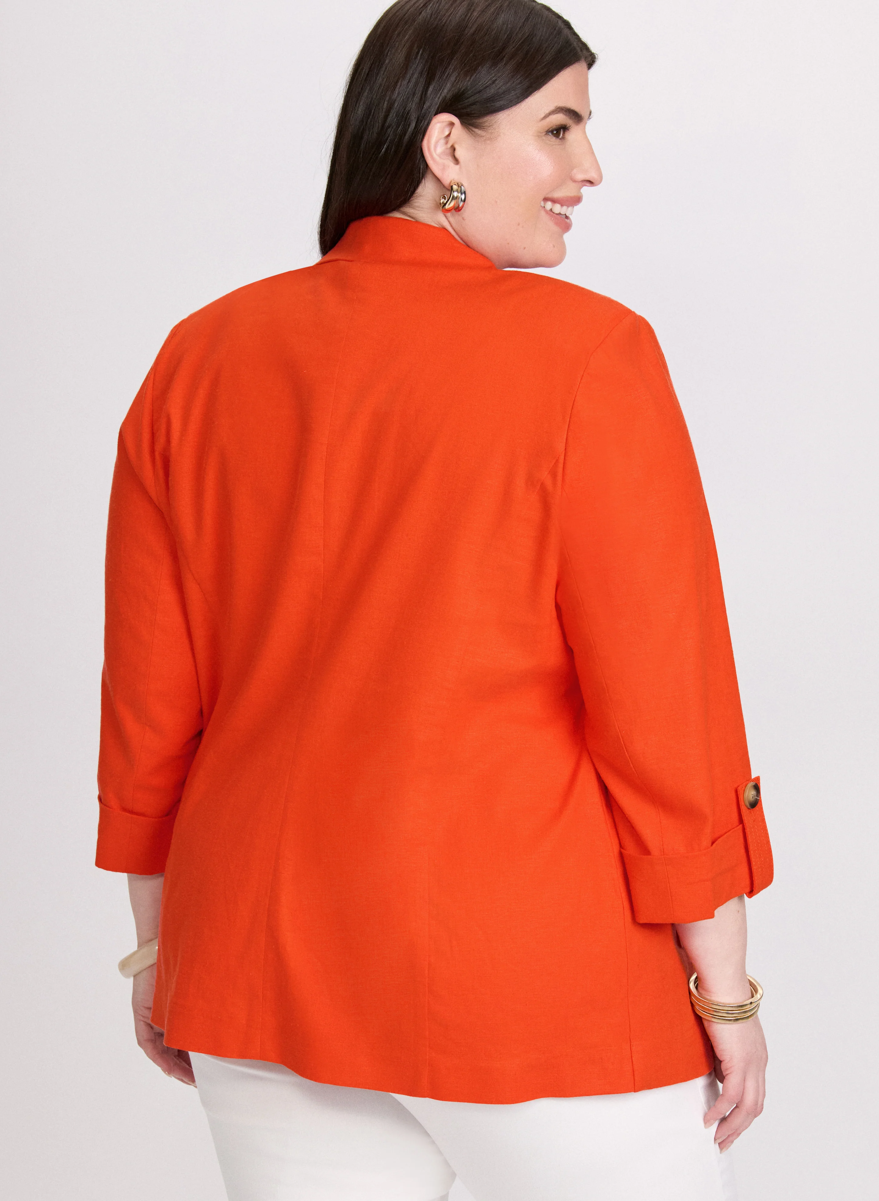 Linen-Blend Blazer - Image 4