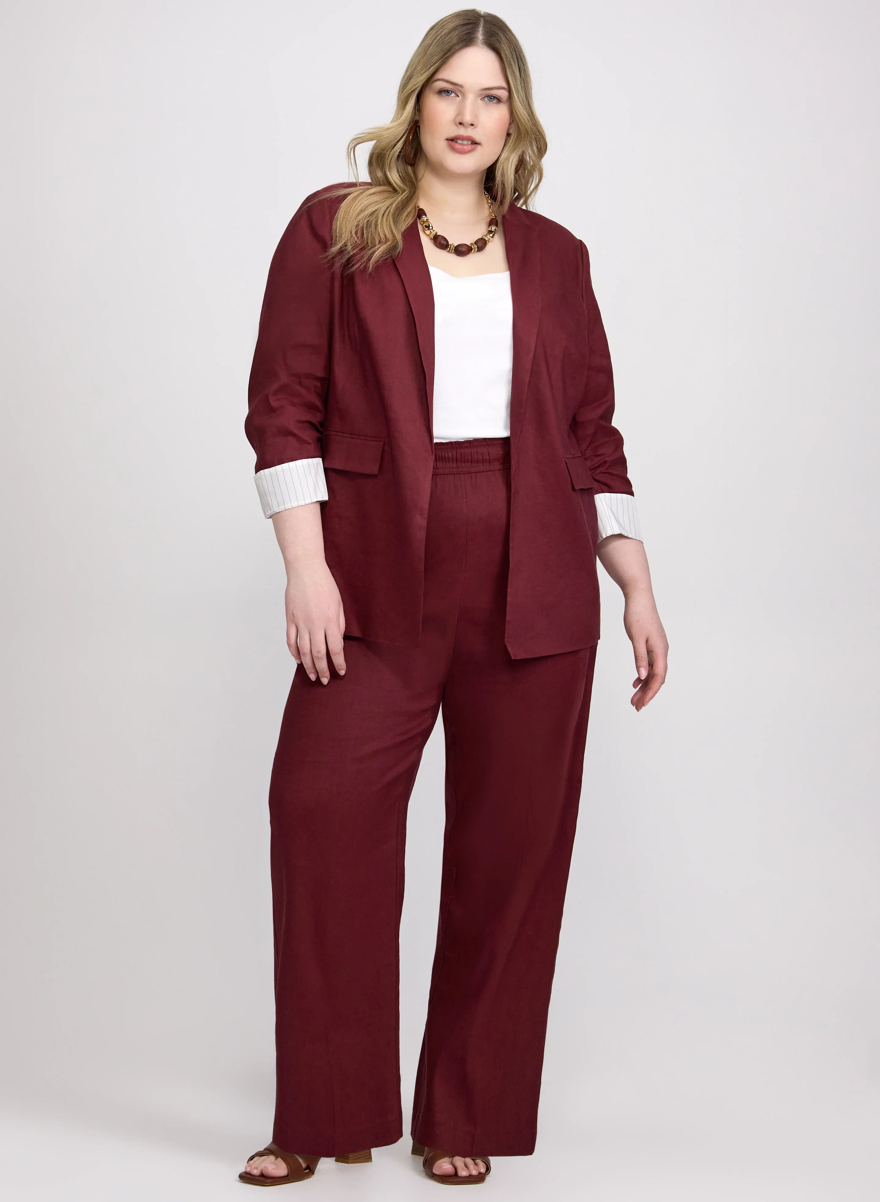 Linen-Blend Blazer - Image 3