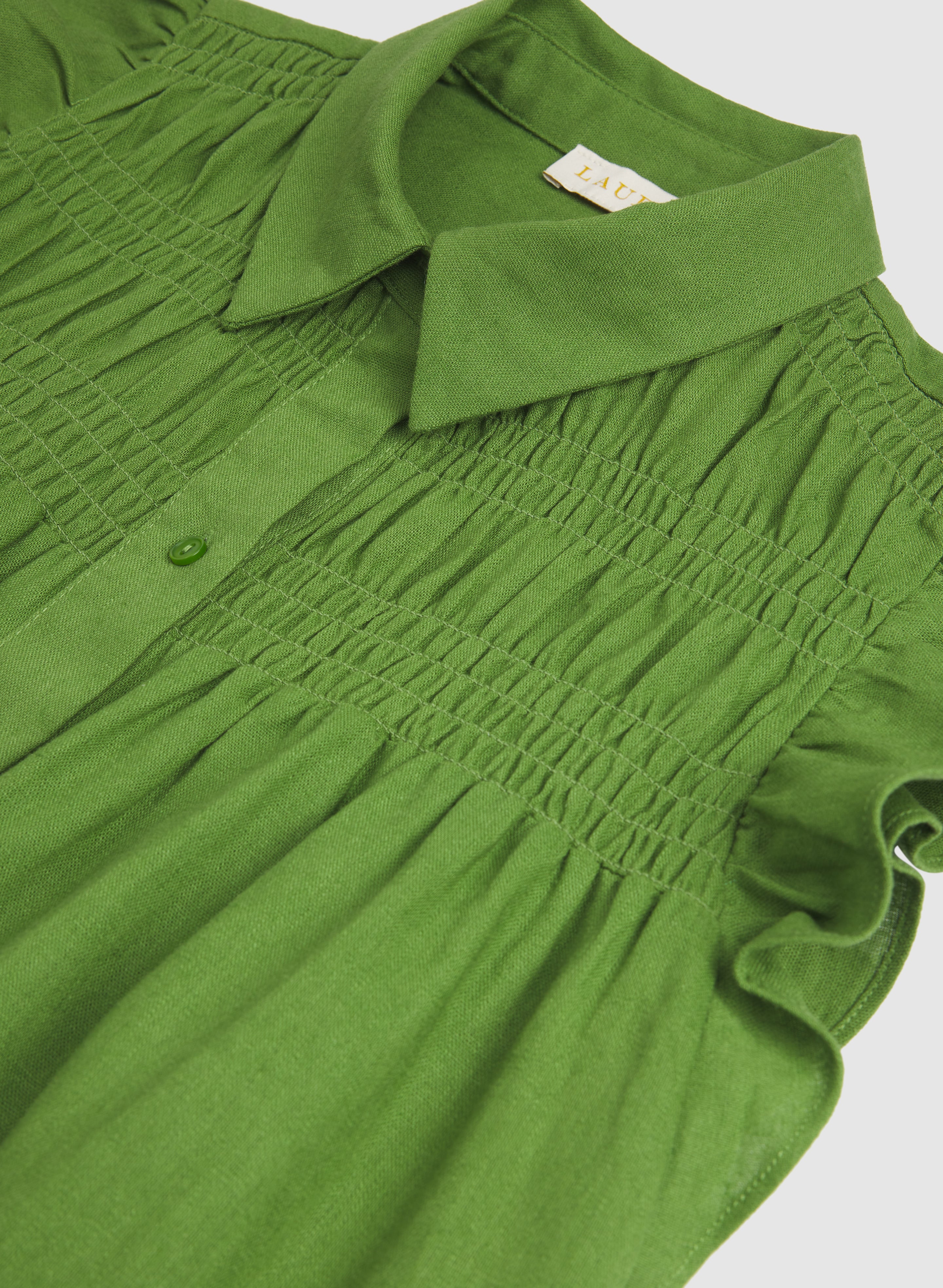 Linen-Blend Button-Down Dress - Image 7