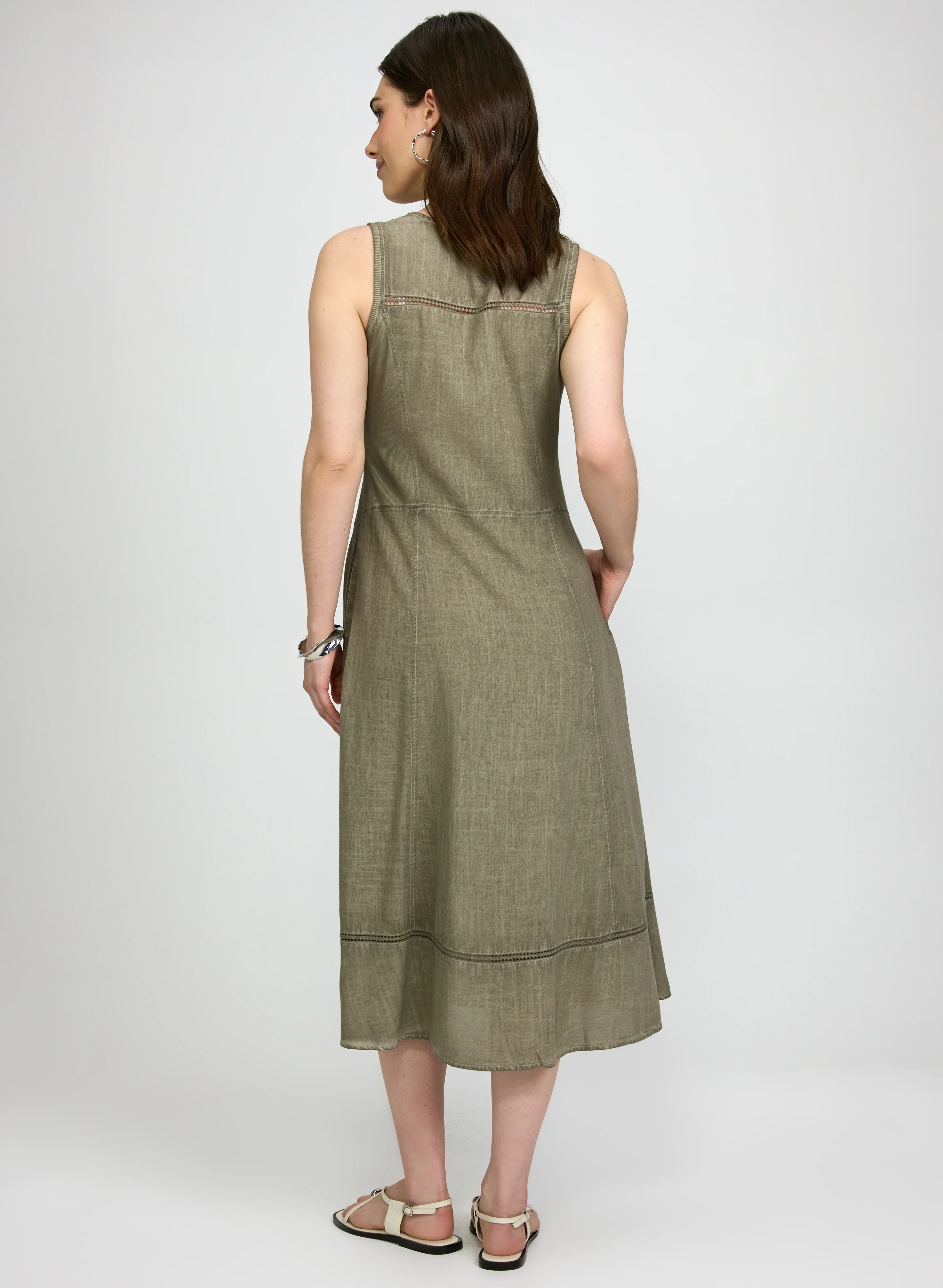 Linen-Blend Dress - Image 5