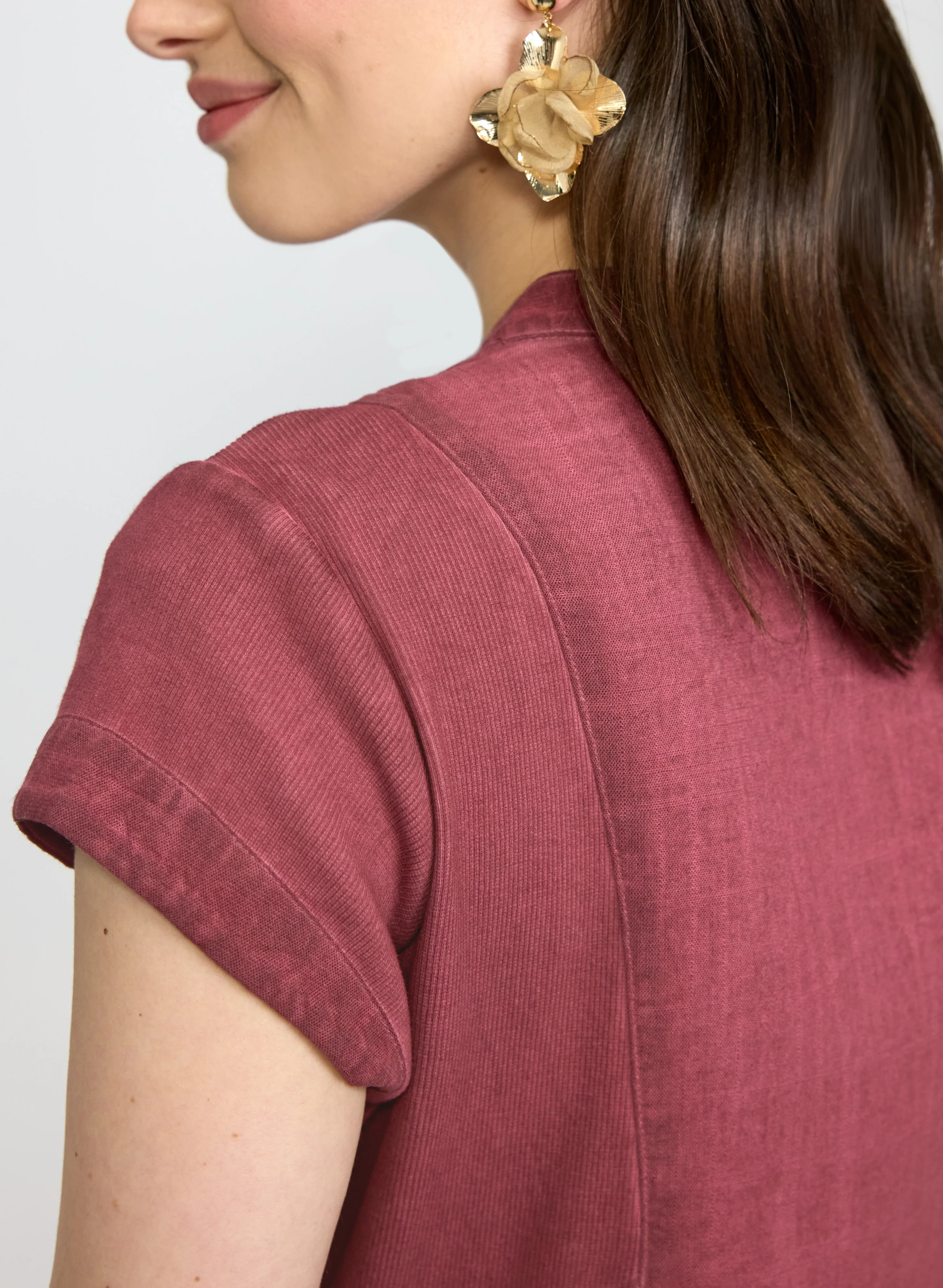 Linen-Blend Pocket Dress - Image 2