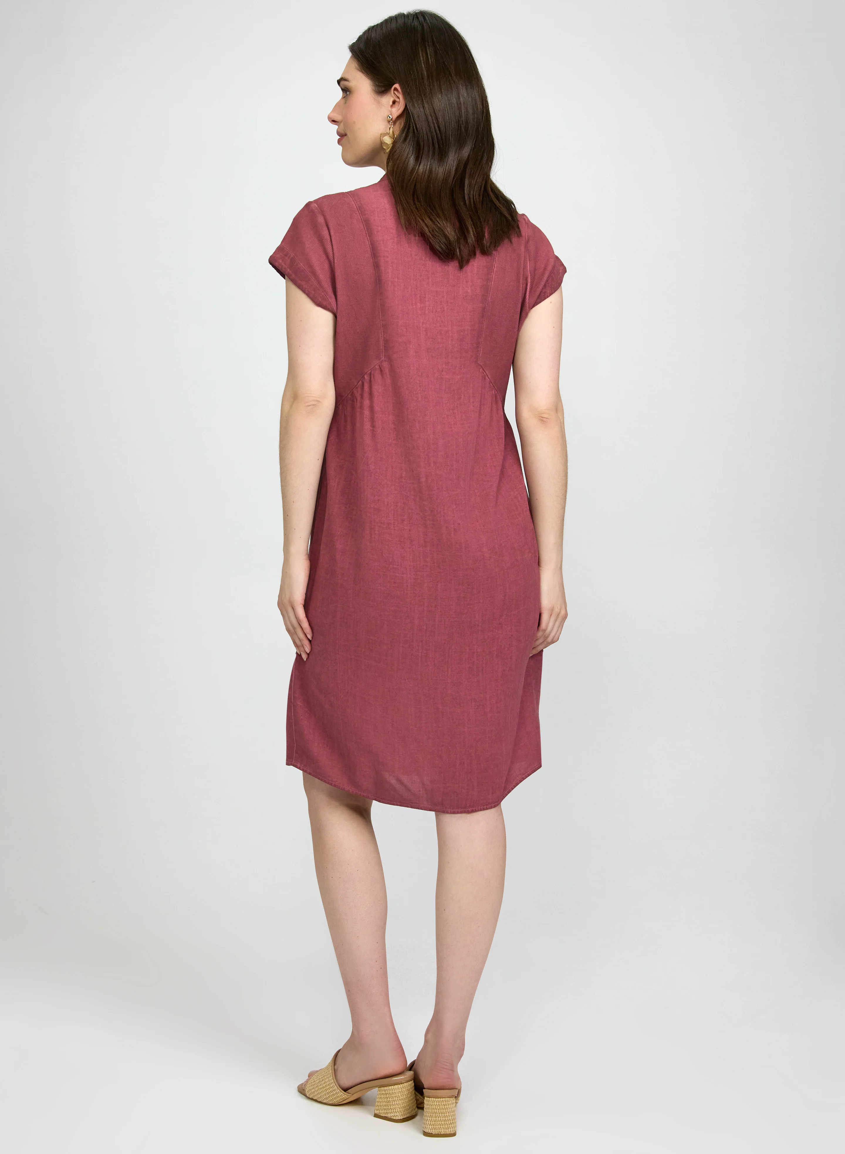 Linen-Blend Pocket Dress - Image 4