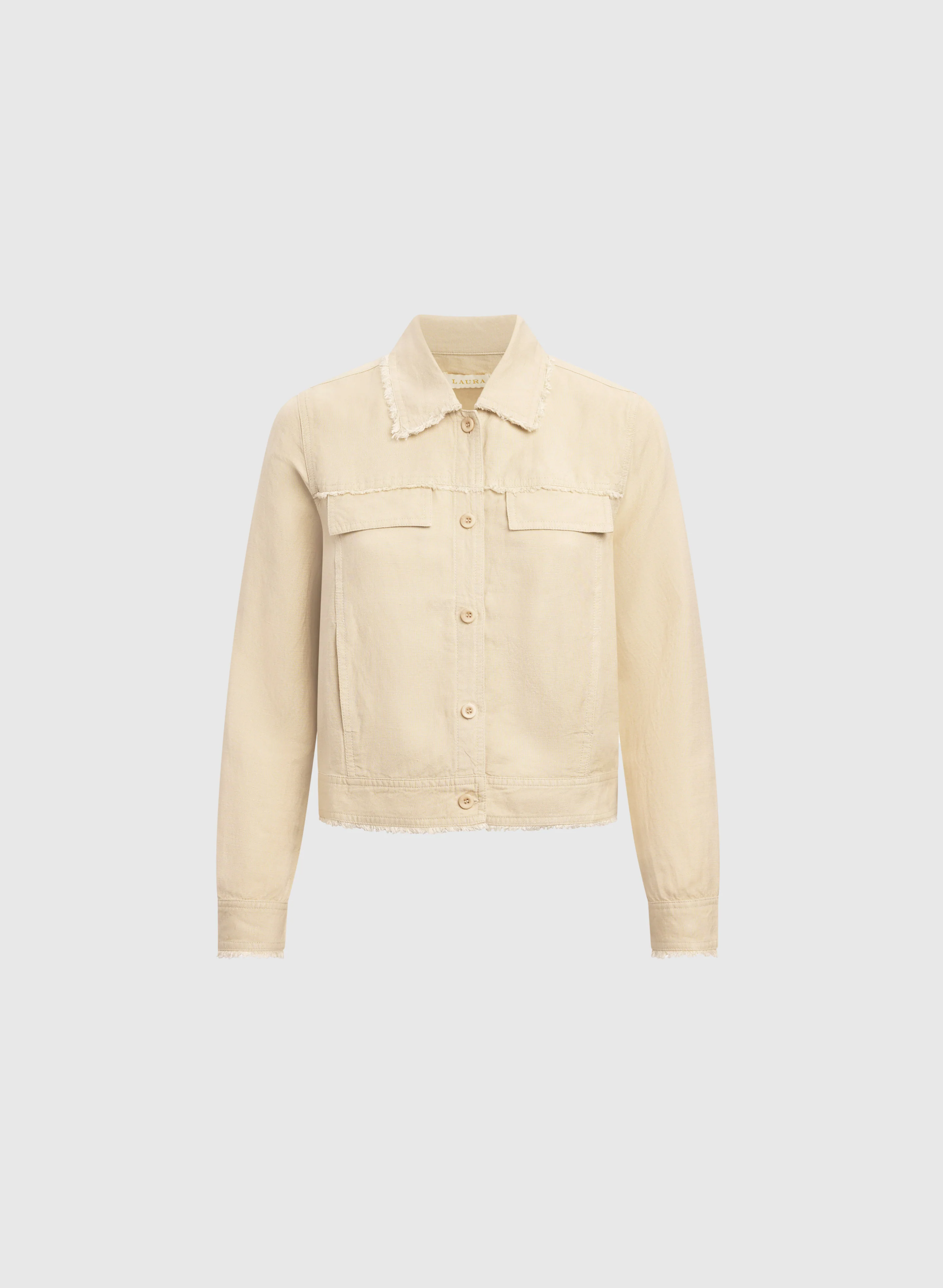Frayed Linen-Blend Jacket - Image 6