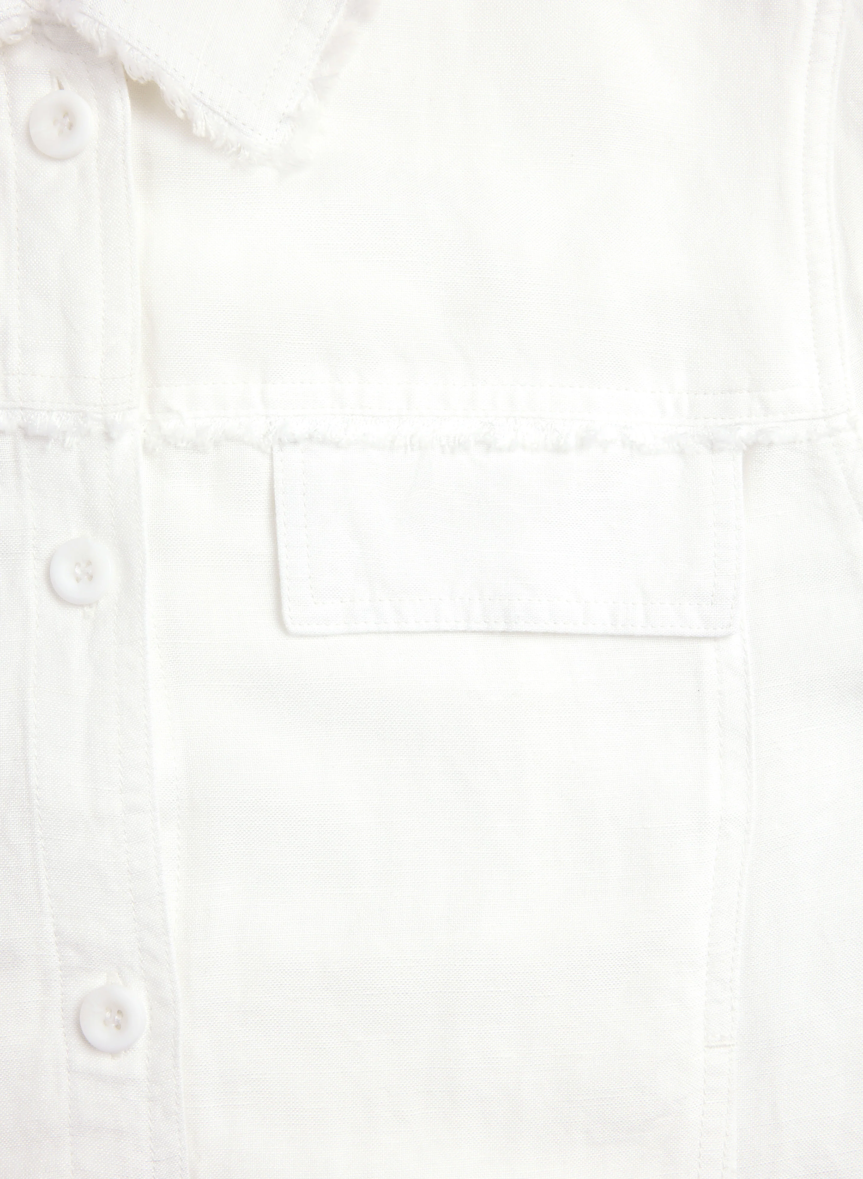 Frayed Linen-Blend Jacket - Image 7