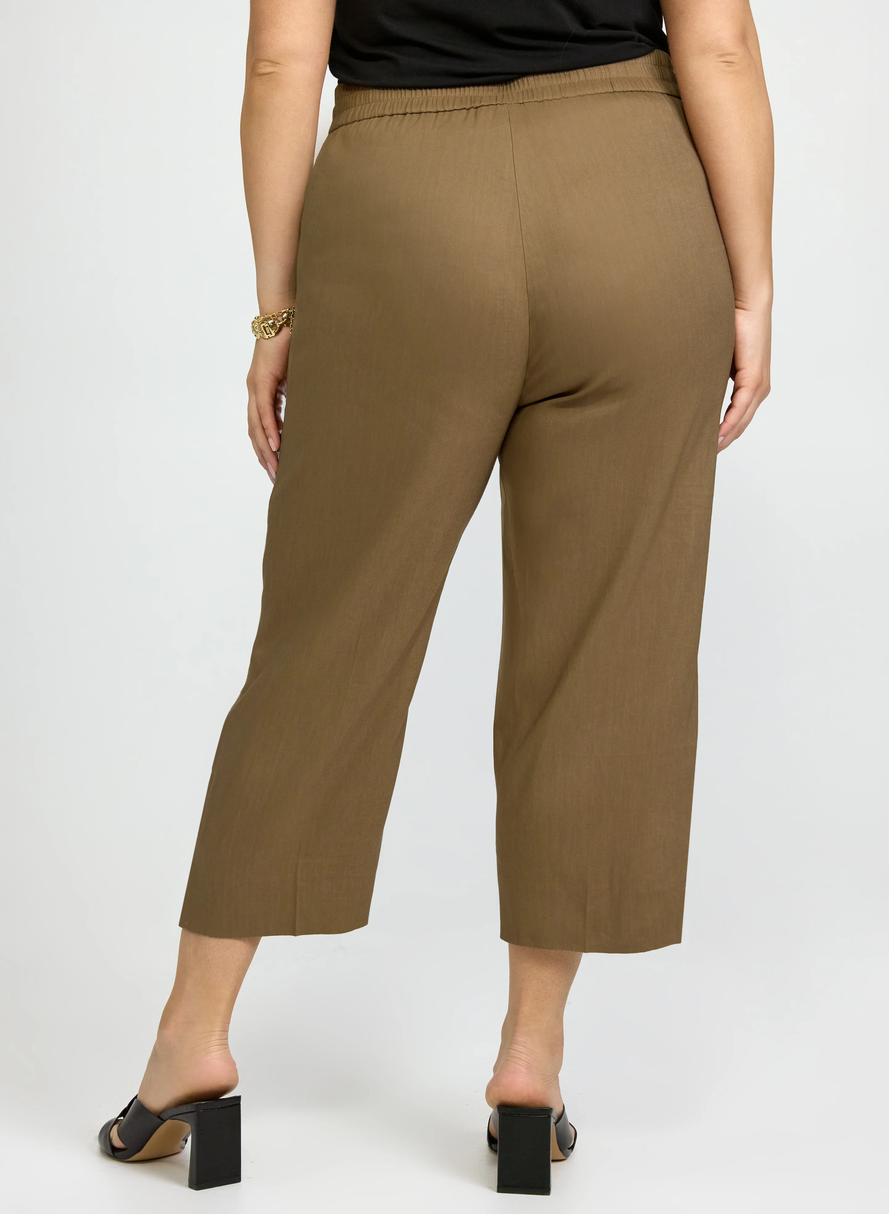Linen-Blend Straight-Leg Capris - Image 2