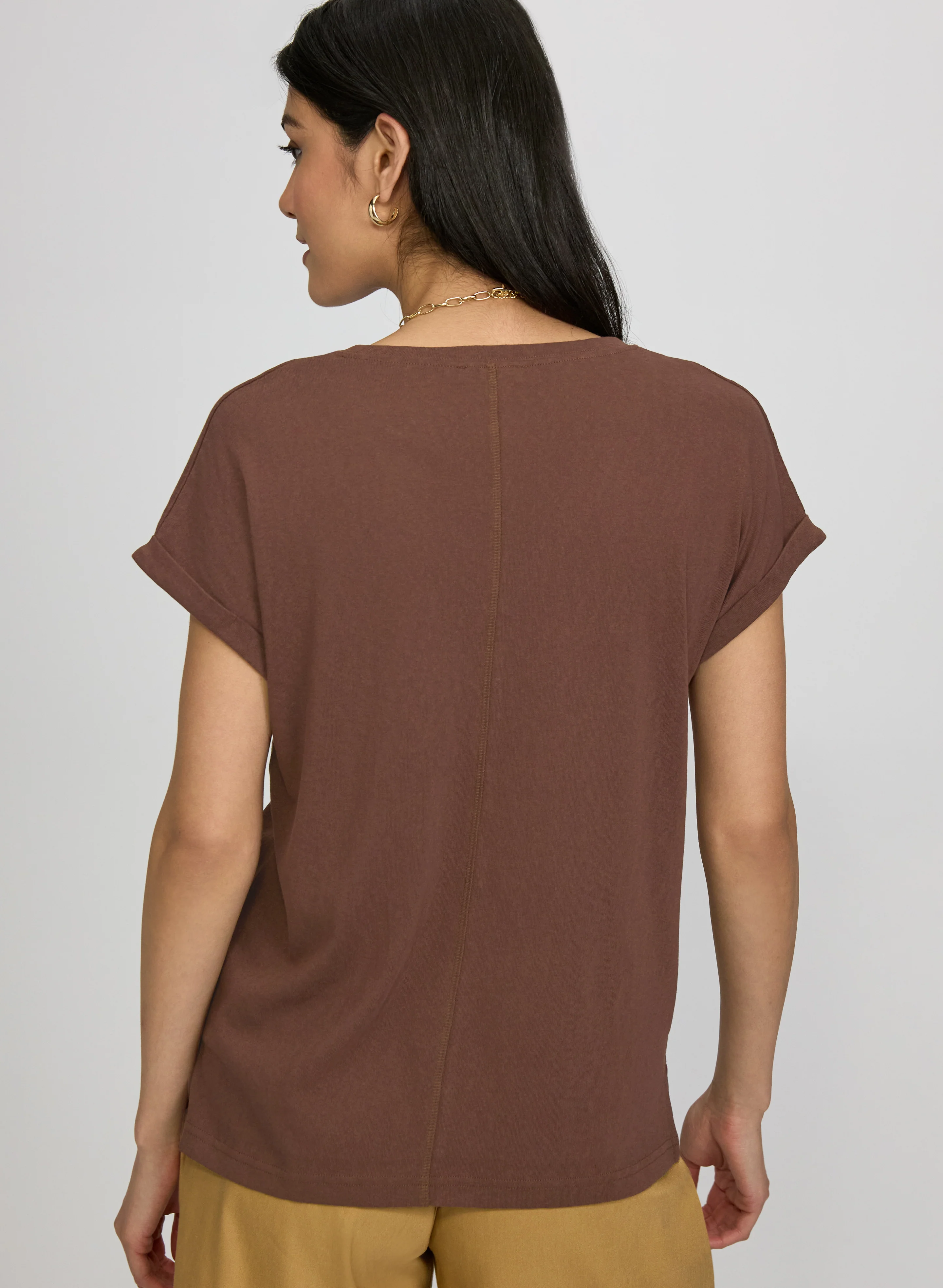 Linen-Blend T-Shirt - Image 4