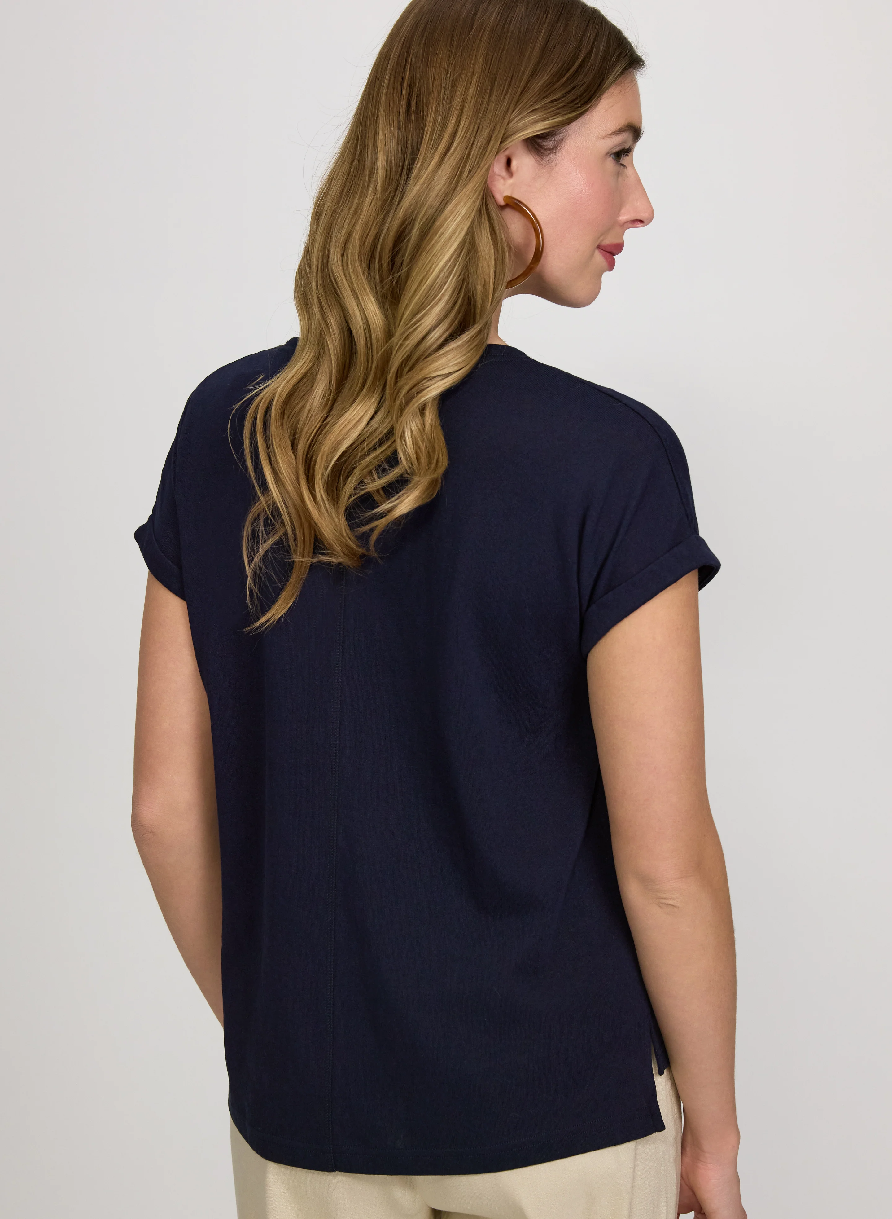 Linen-Blend T-Shirt - Image 2
