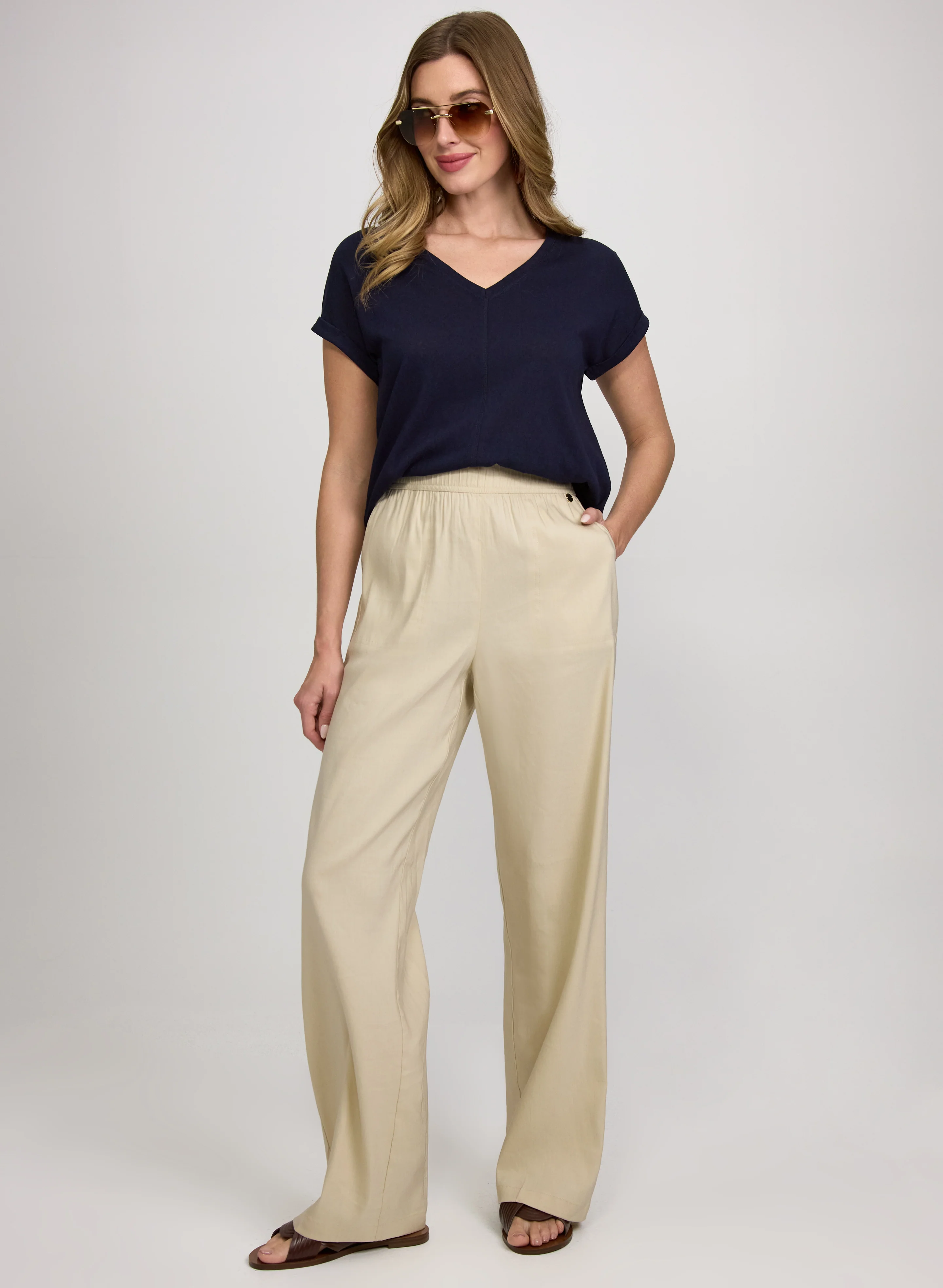 Linen-Blend T-Shirt - Image 3