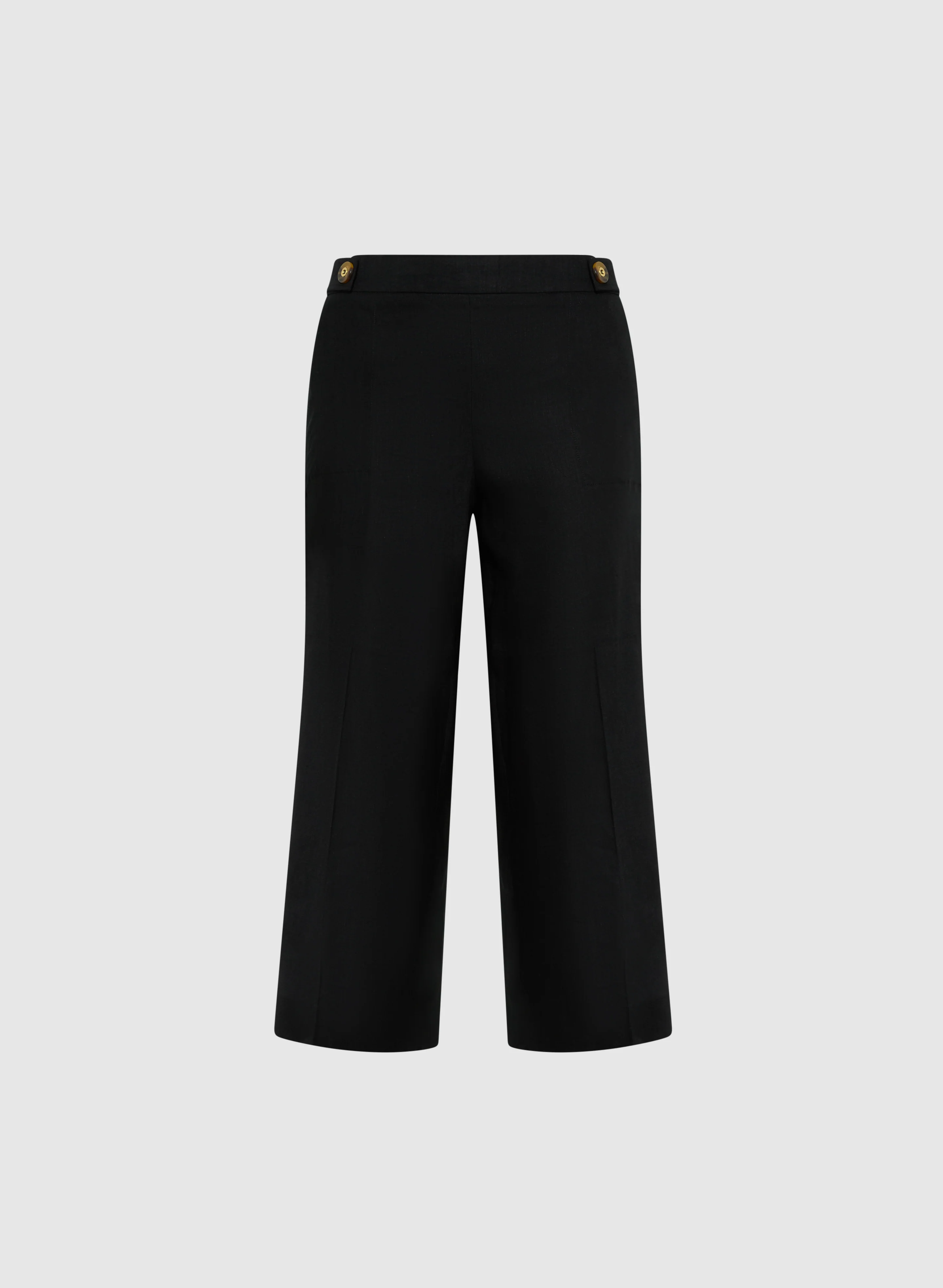 Linen-Blend Wide-Leg Capris - Image 6