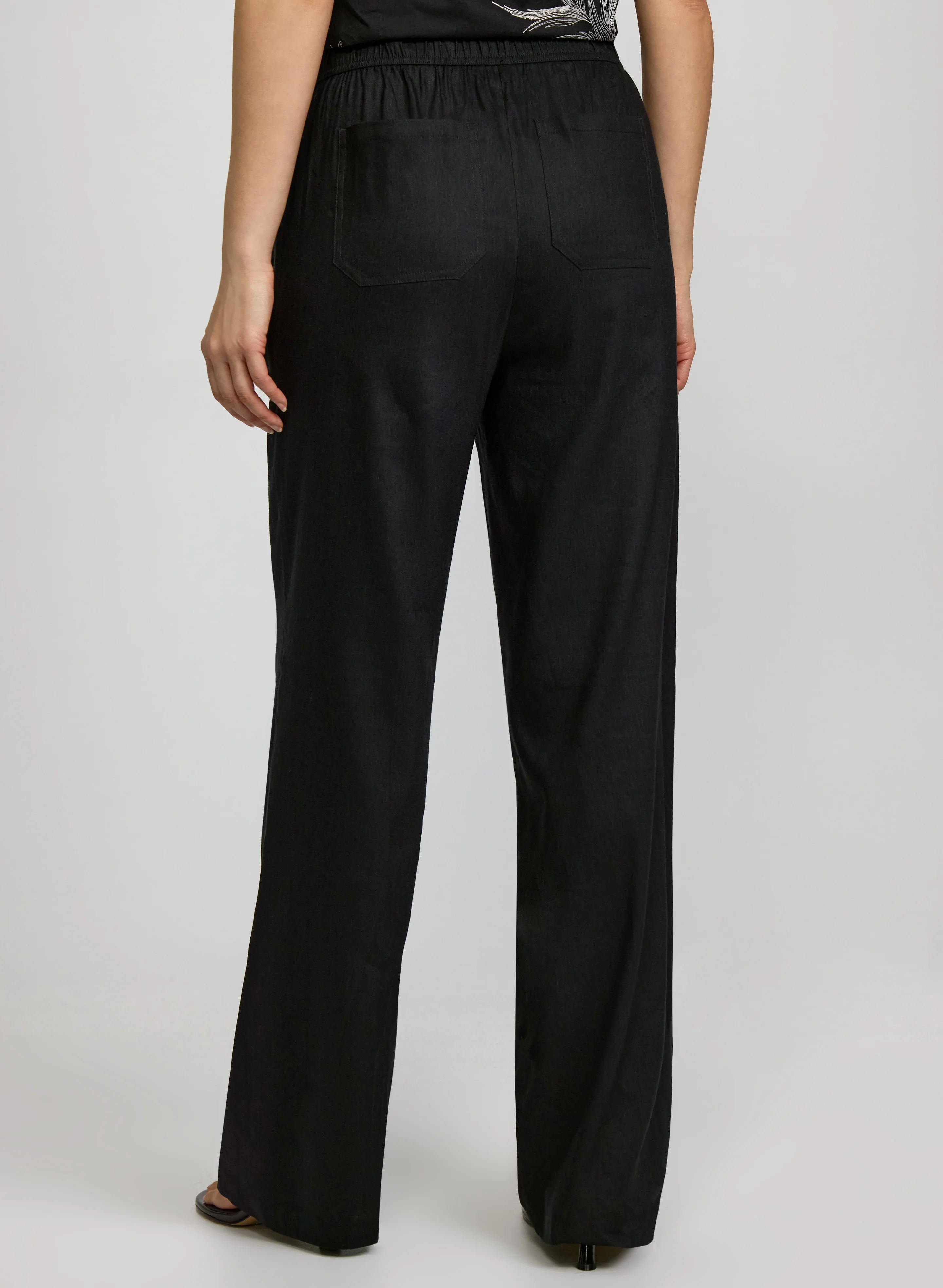 Linen-Blend Wide-Leg Pants - Image 4