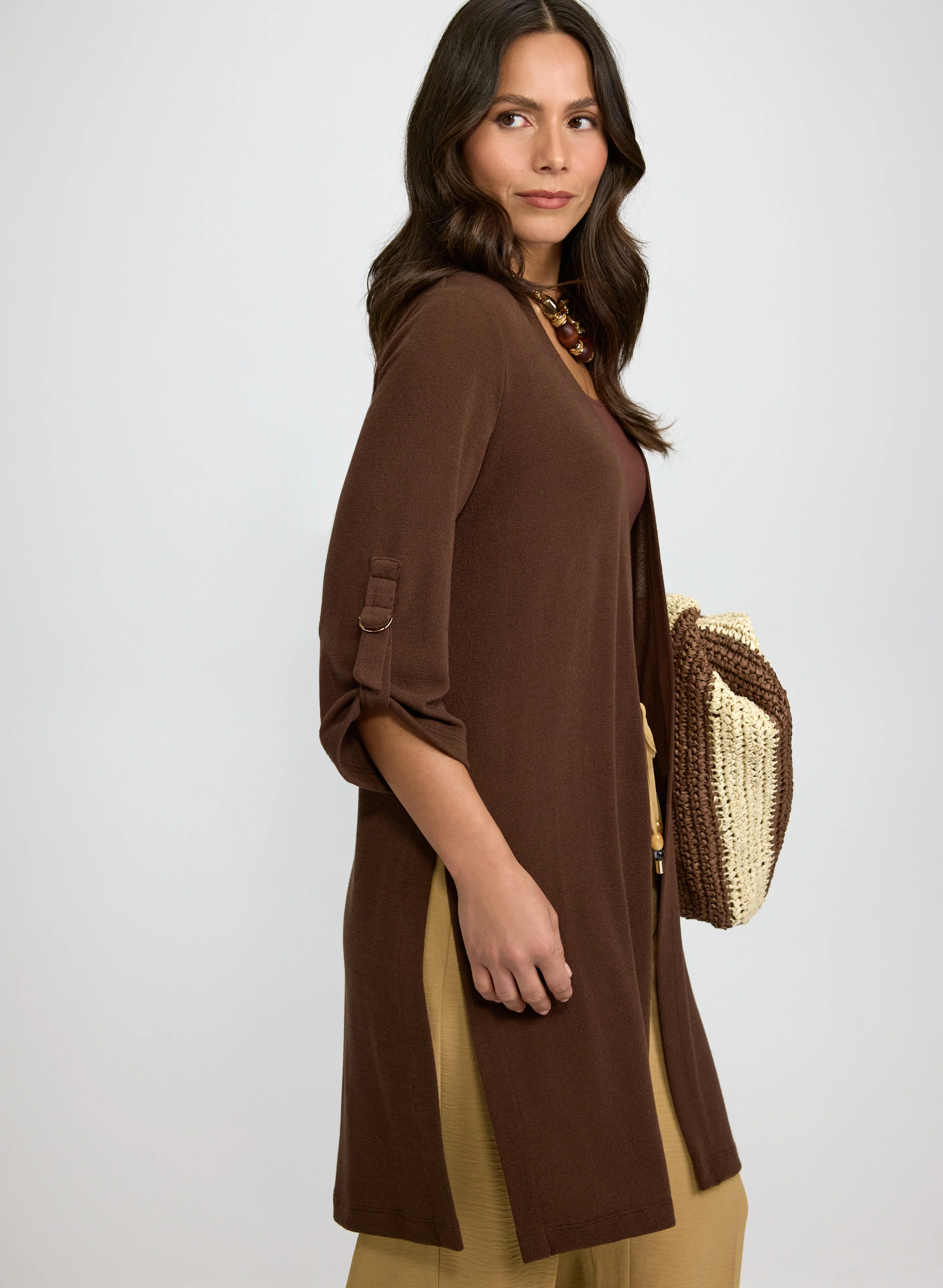 Long Open-Front Cardigan - Image 2