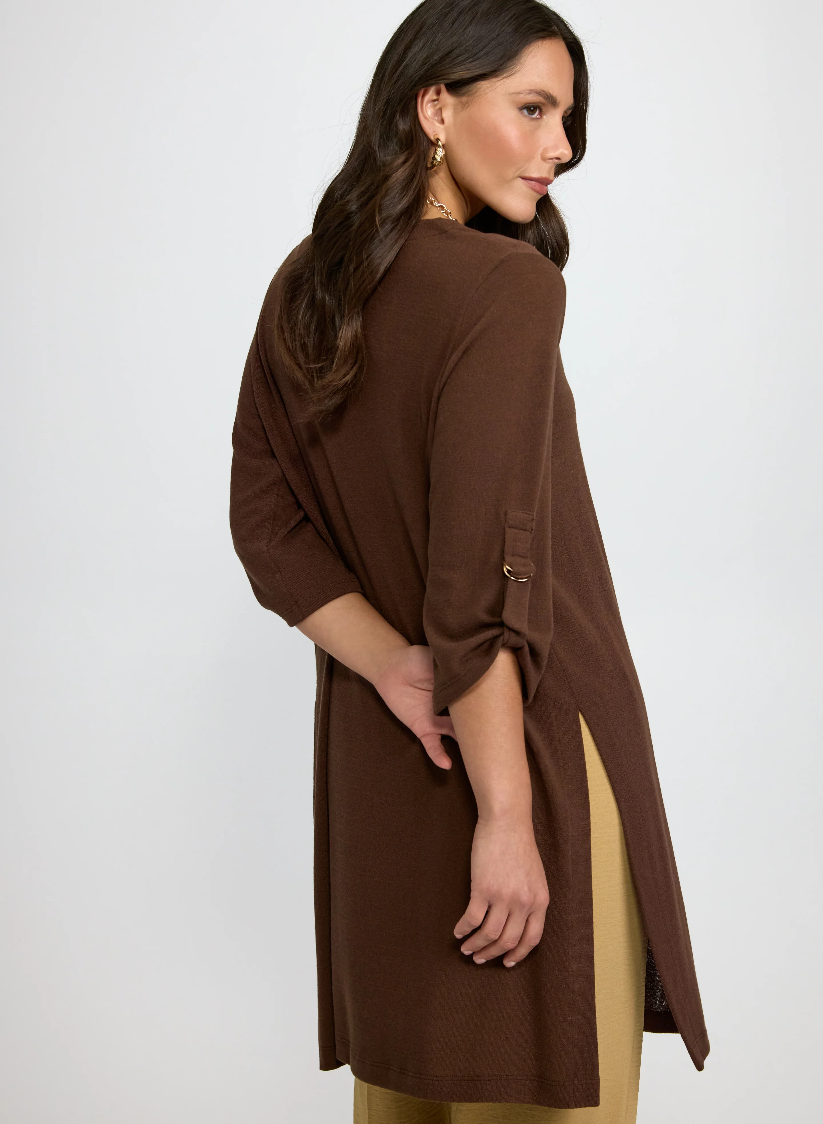 Long Open-Front Cardigan - Image 4