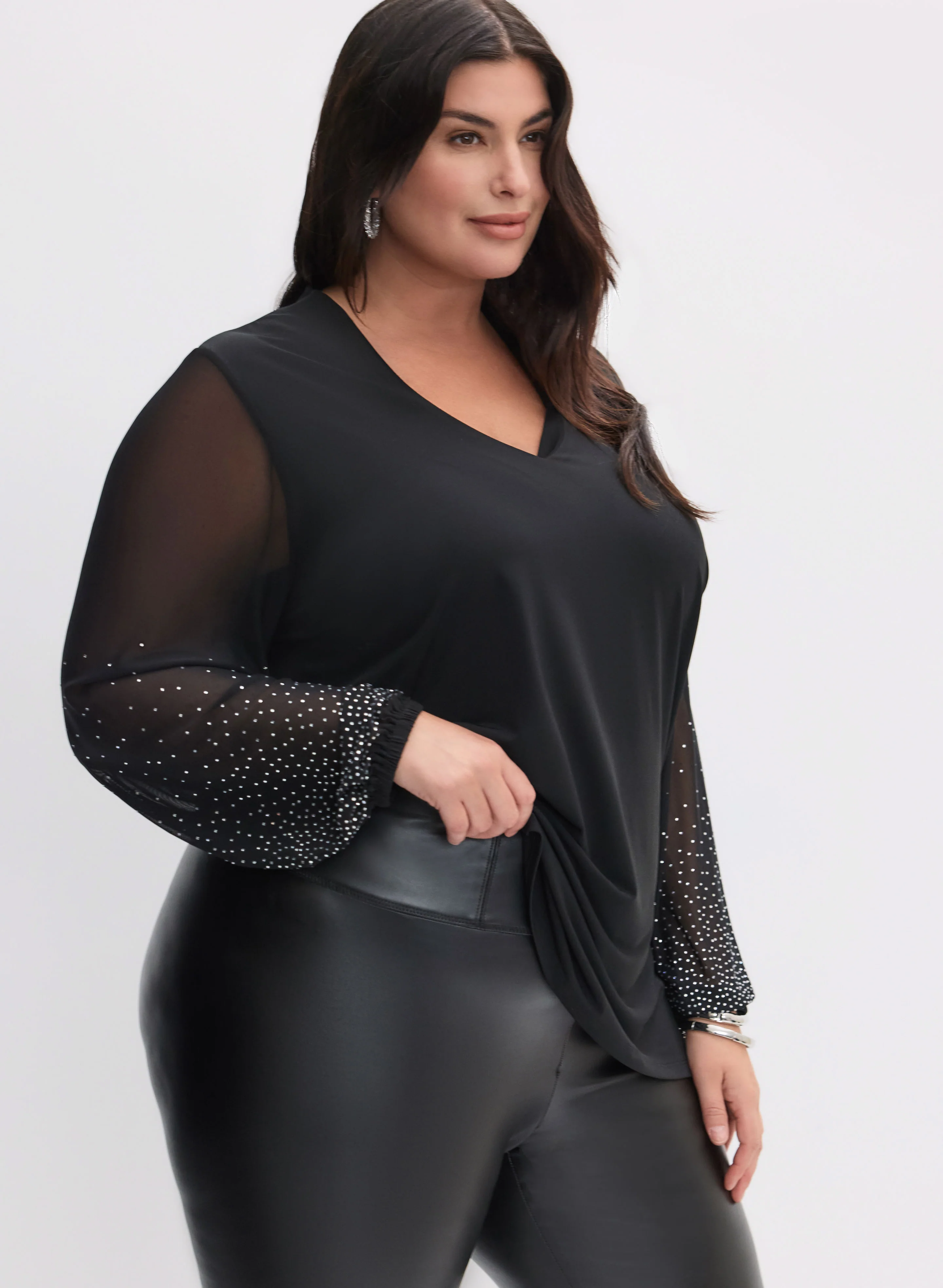 Long Sleeve Beaded Tunic - Image 7