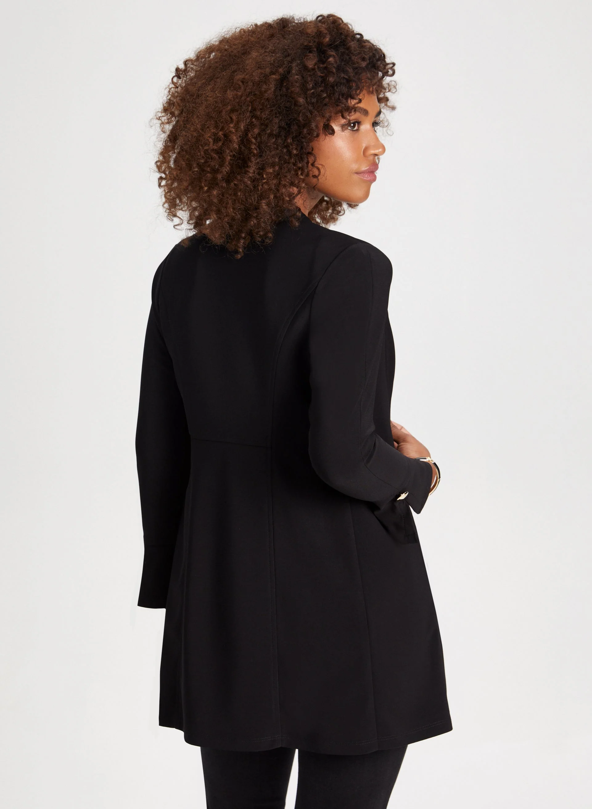 Long Sleeve Open Front Top - Image 4